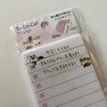 MIND WAVE To Do List Kawaii Cat Sticky Notepad Memo Pad - Japanese Stationery Journal Planning Organisation