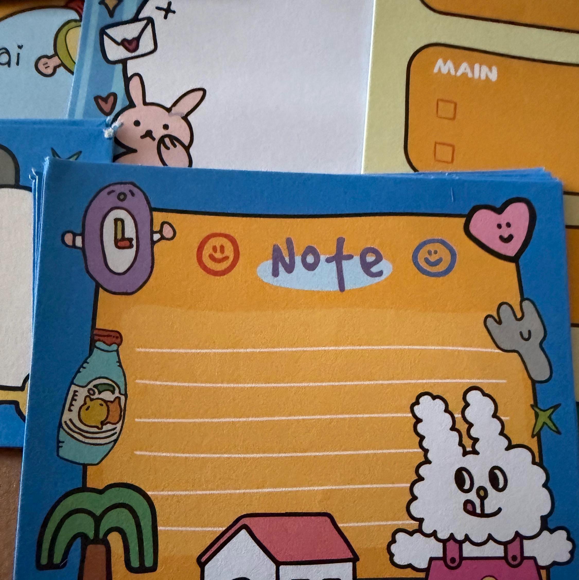 Retro Style Cute Memo Notes Sheets Paper Animals Colourful