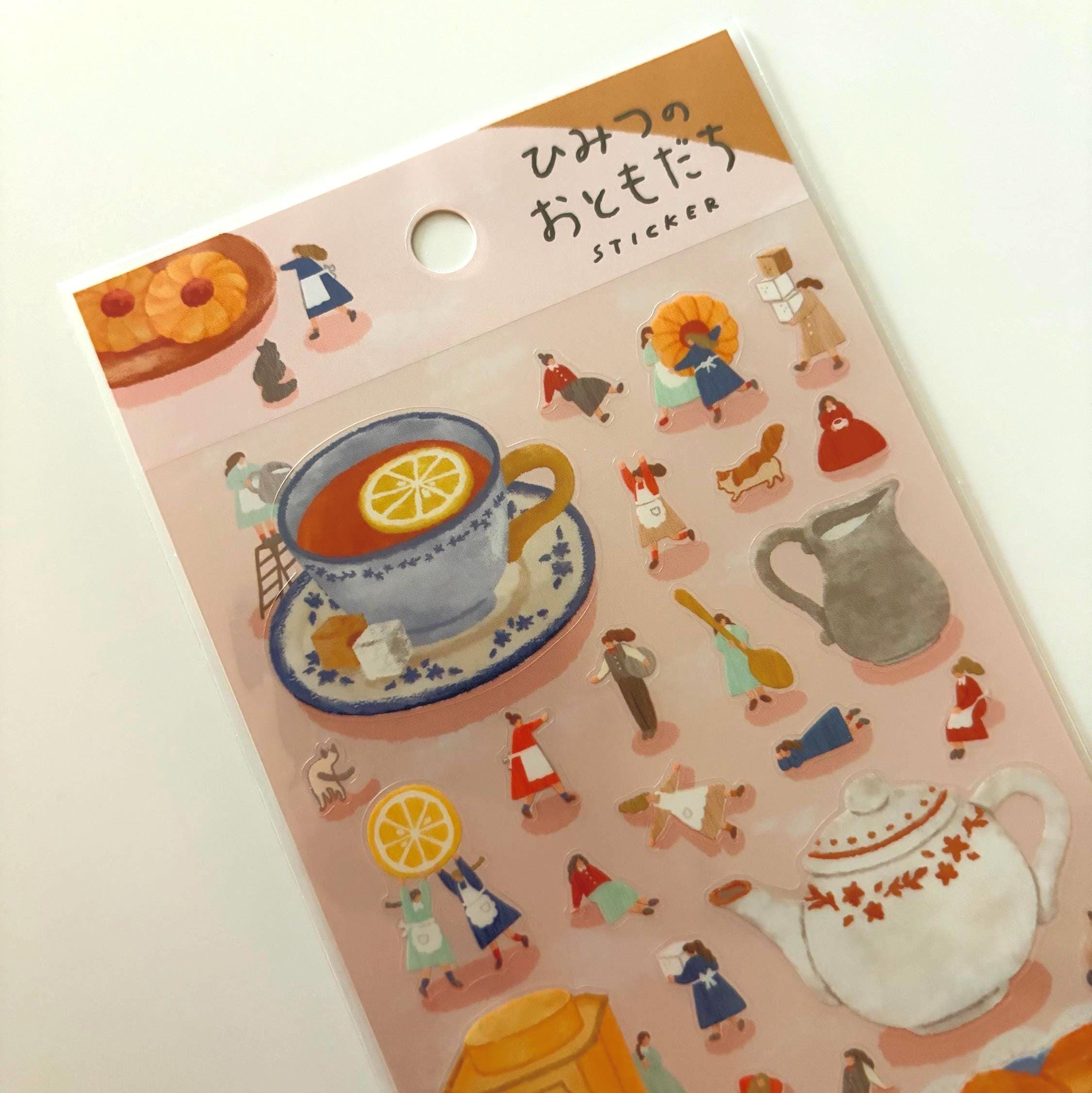 MIND WAVE Life Japanese Stationery Sticker Sheet for Journal Planner Schedule Organisation Modern Tea