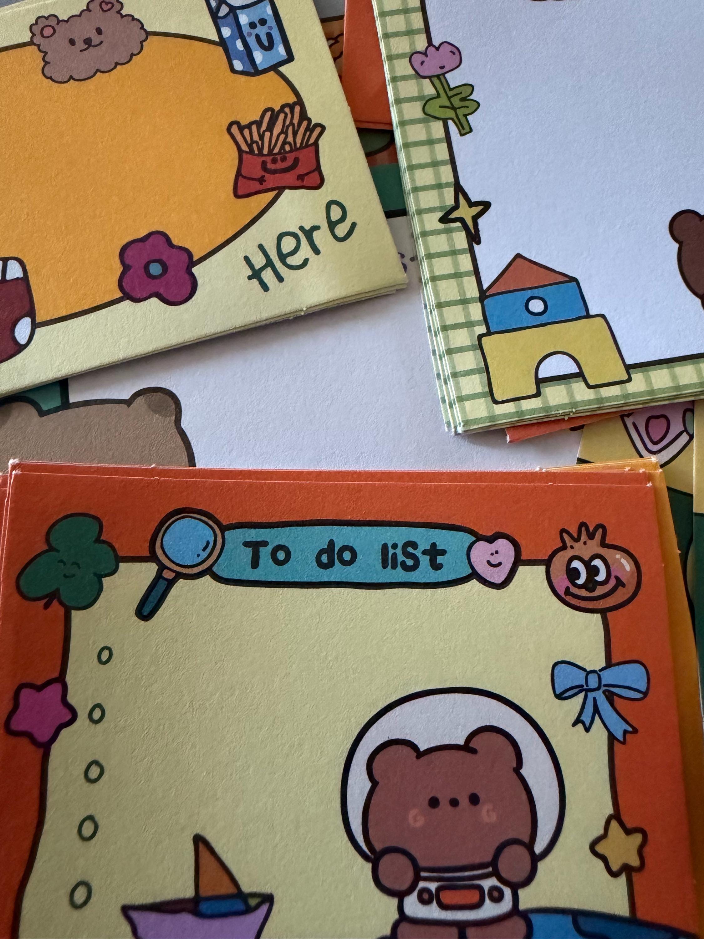 Retro Style Cute Memo Notes