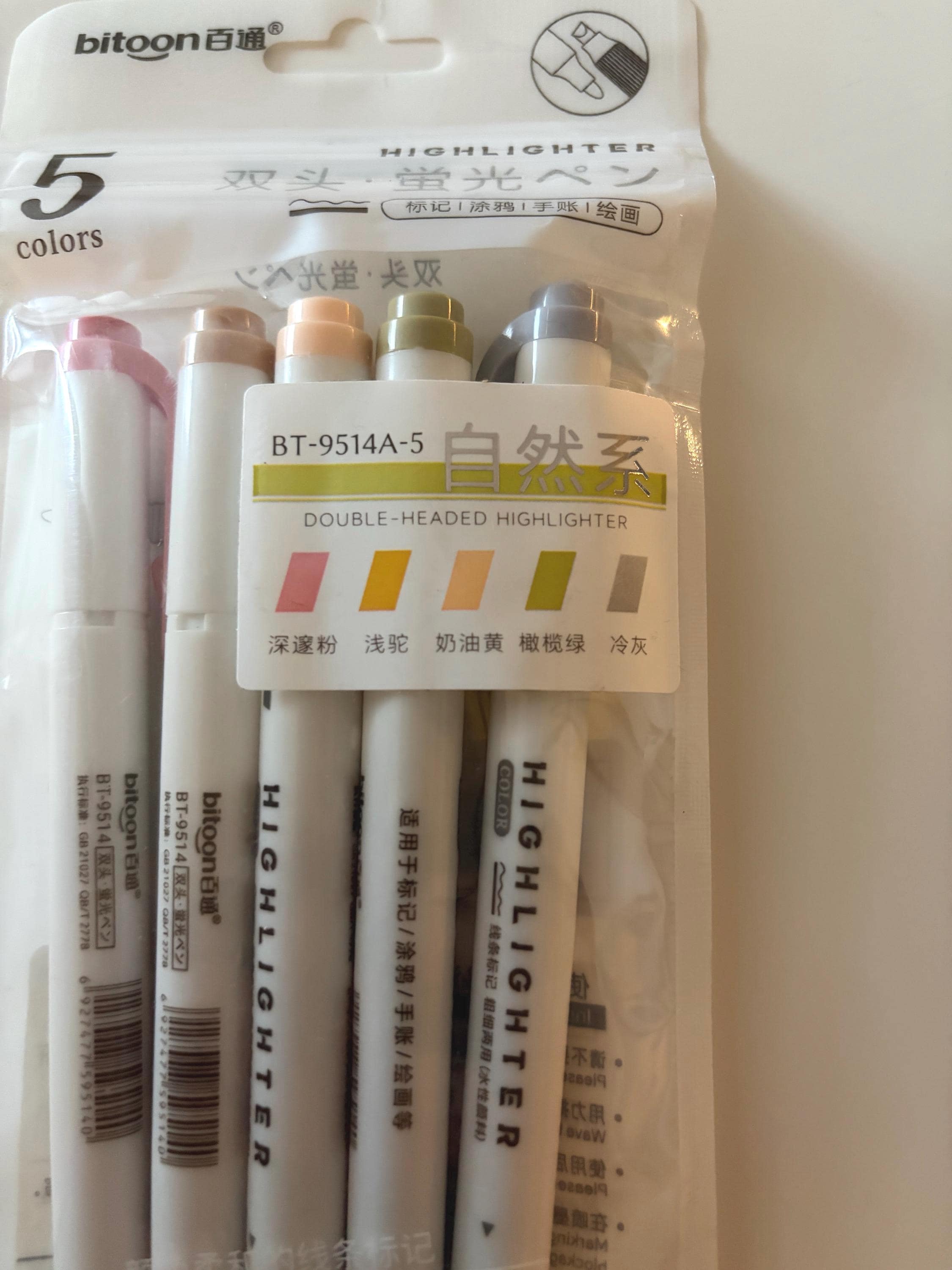 Double-Ended Highlighter Pens – Dual Tip Marker Set for Journaling, Planners, Scrapbooking & Study