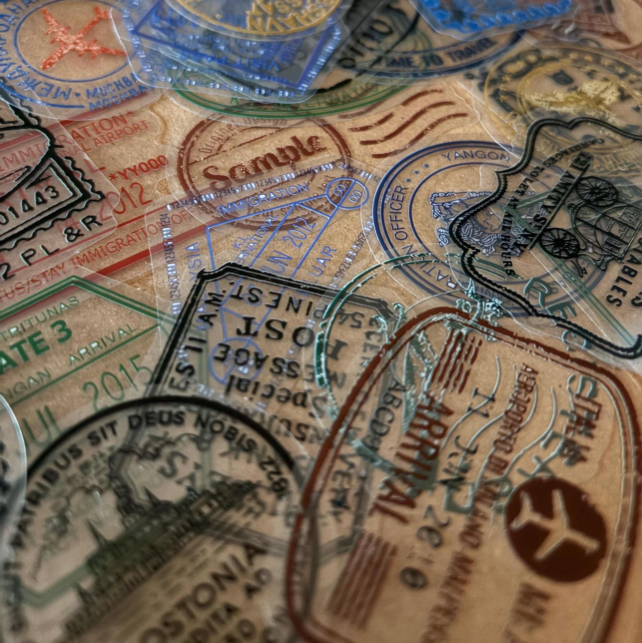 60pcs Vintage Transparent Retro Stickers