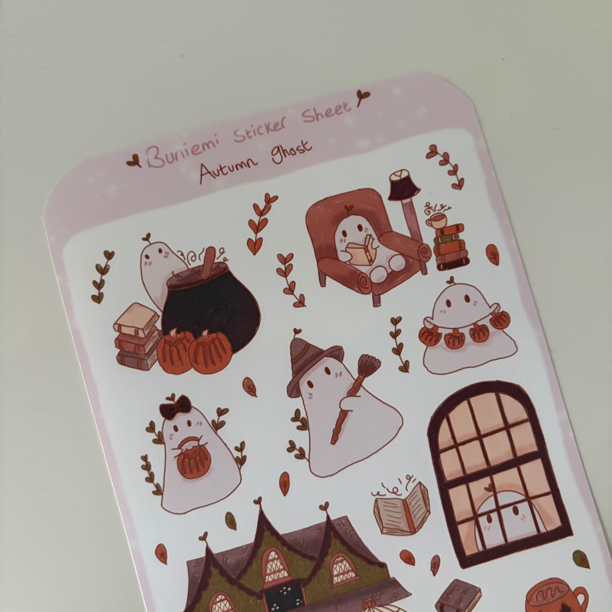 Autumn Ghost Sticker Sheet - Buniemi