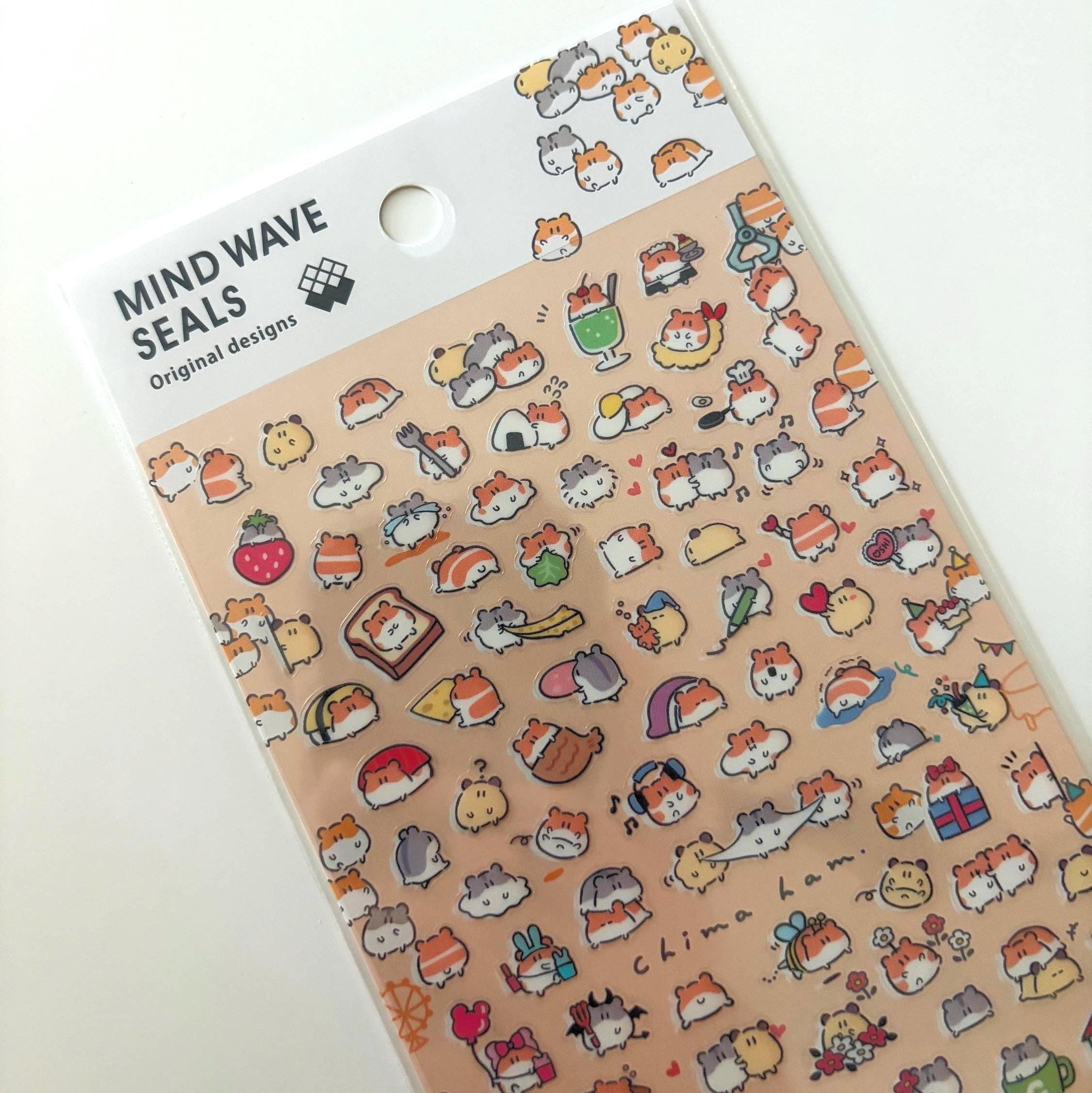 Mind Wave Hamster Stickers | Japanese Stationery, Kawaii Planner