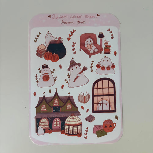 Autumn Ghost Sticker Sheet - Buniemi