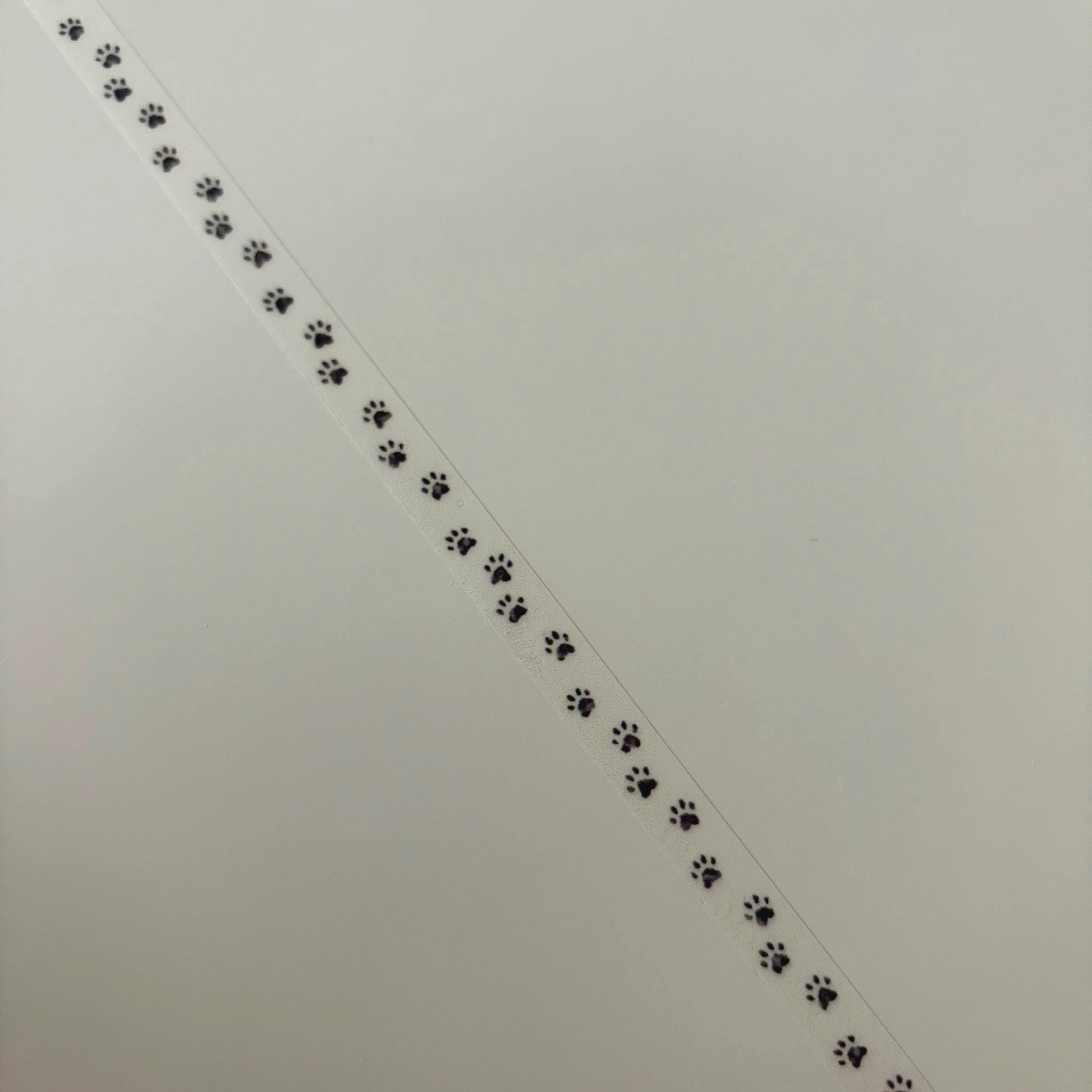 MIND WAVE Pawprint Clear Tape - Japanese Washi PET Planner Tape