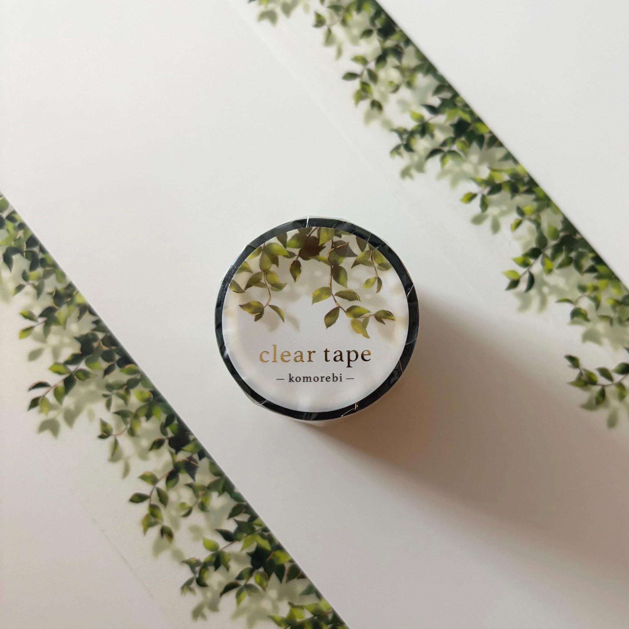 Komorebi Leaves Clear Washi Tape - Japanese Stationery MIND WAVE JAPAN