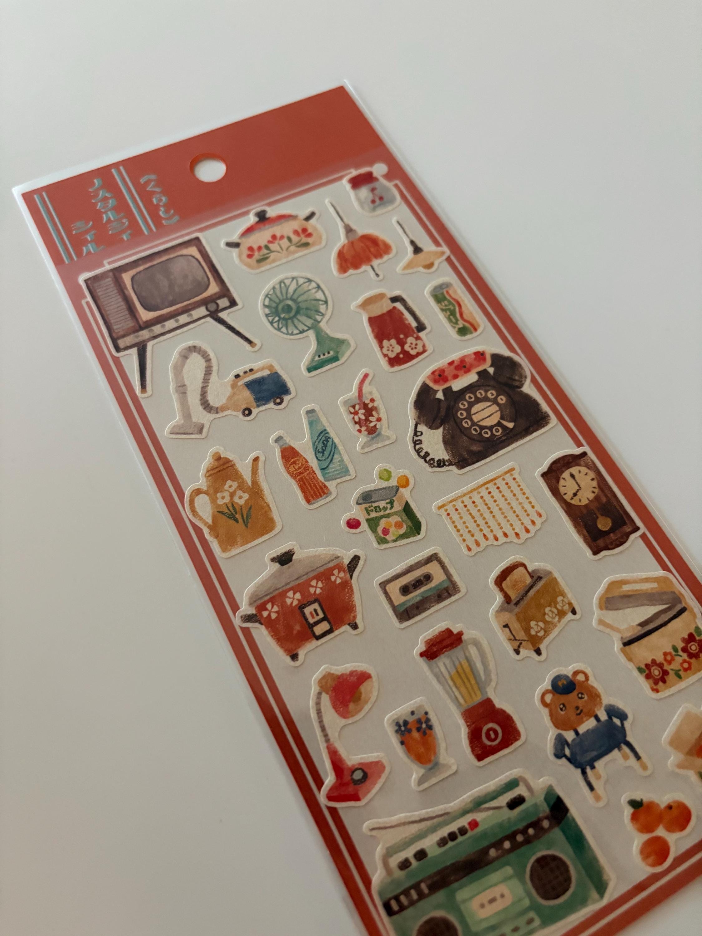 Retro Japanese Stickers | Mind Wave Stationery, Journal Planner