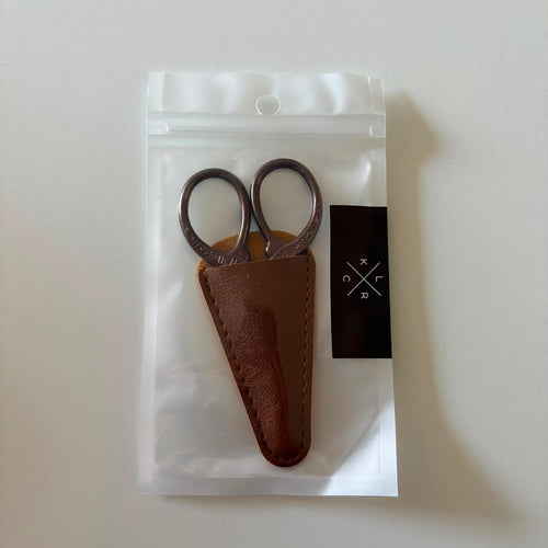 Brass Antique Effect Scissors - Kolour Cafe