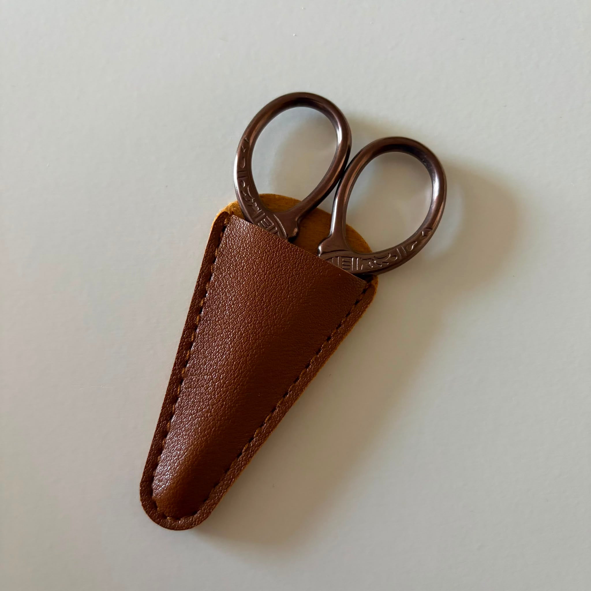 Brass Antique Effect Scissors - Kolour Cafe