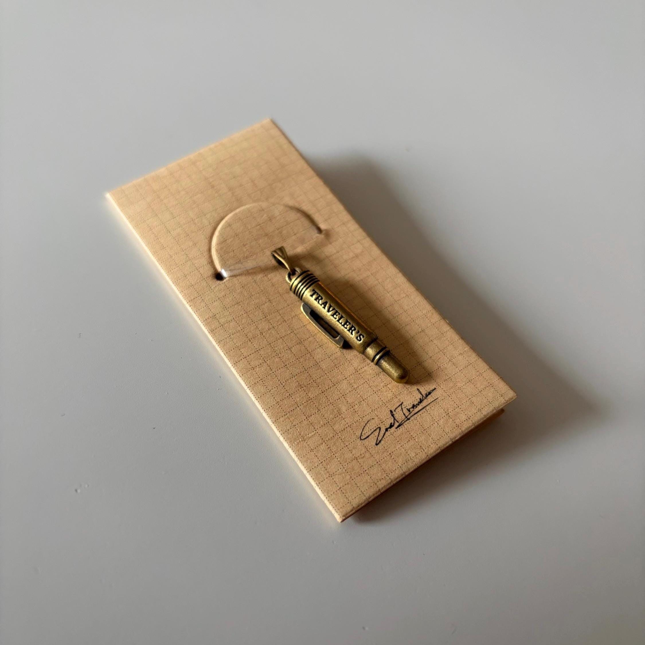 Brass Journal Charm Travellers Fountain Pen Travelers Notebook Craft Journal Supplies
