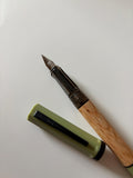 Khaki and Wood Fountain Pen Gift Set Beginner User