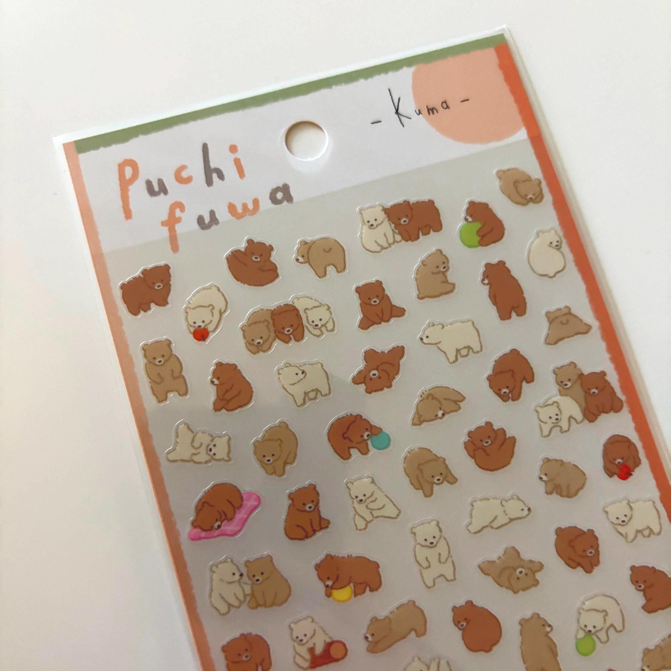 Mind Wave Kuma Bear Stickers - Japanese Stationery, Planner Decals