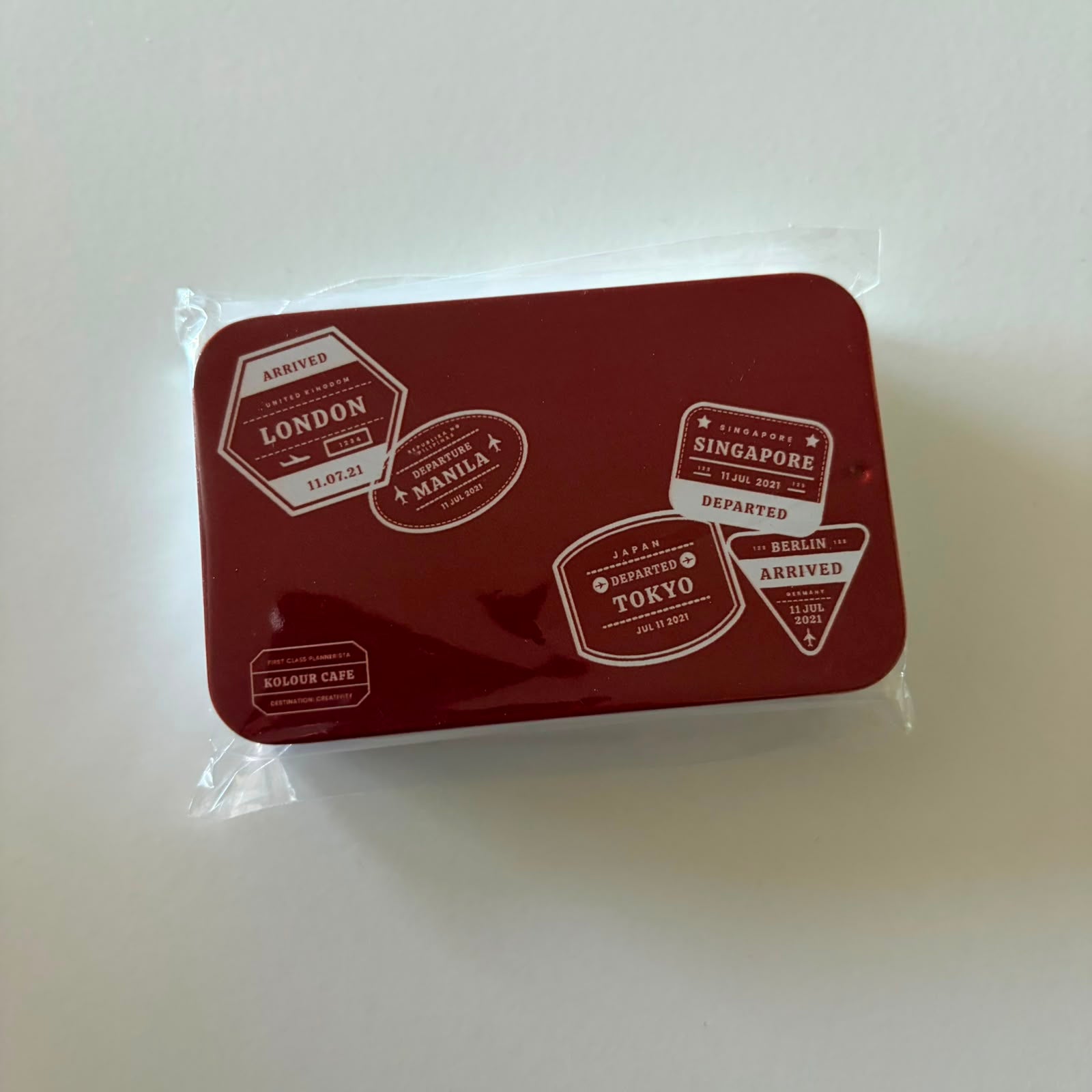 Travel Stickers in a Tin - Kolour Cafe