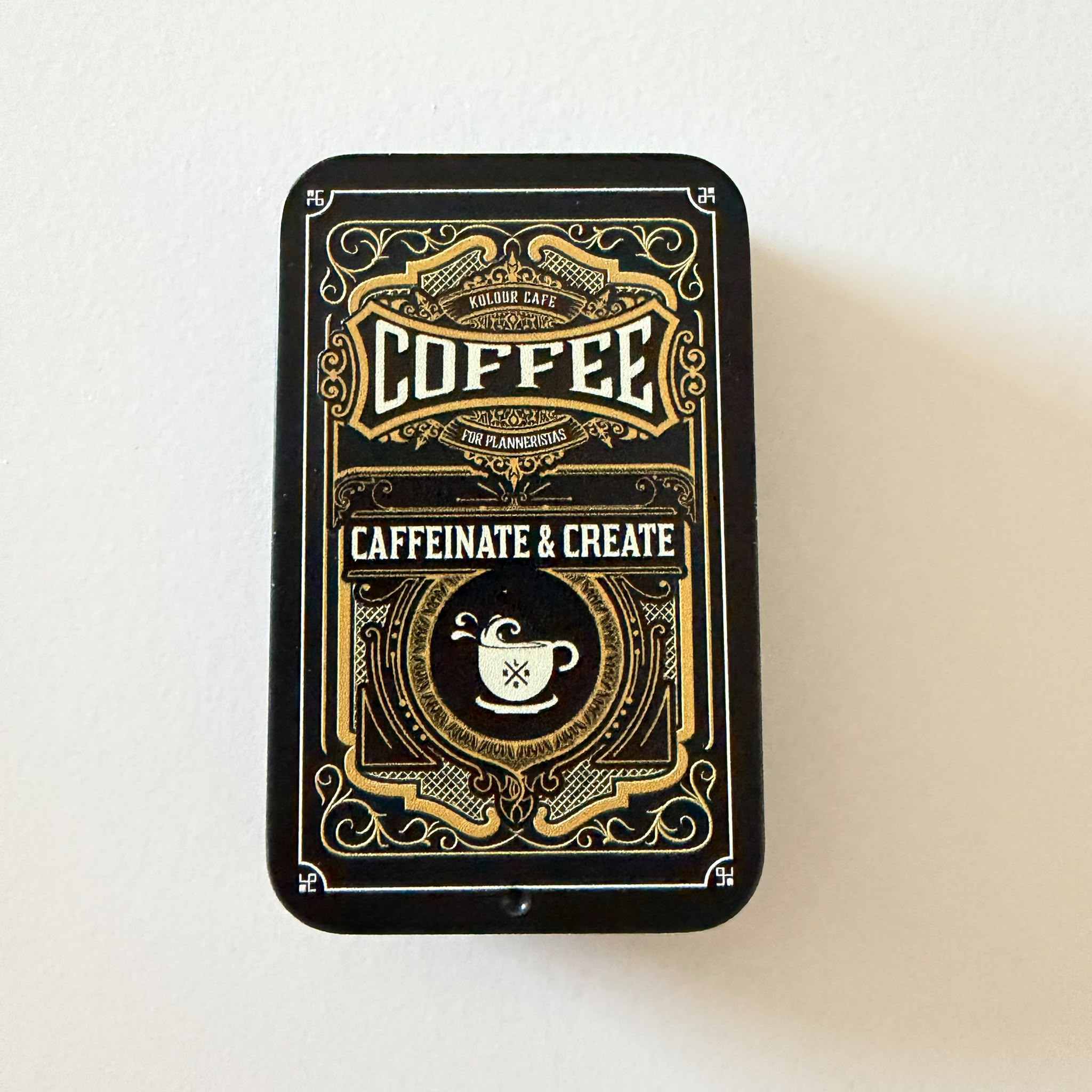 Coffee Stickers in a Tin - Kolour Cafe