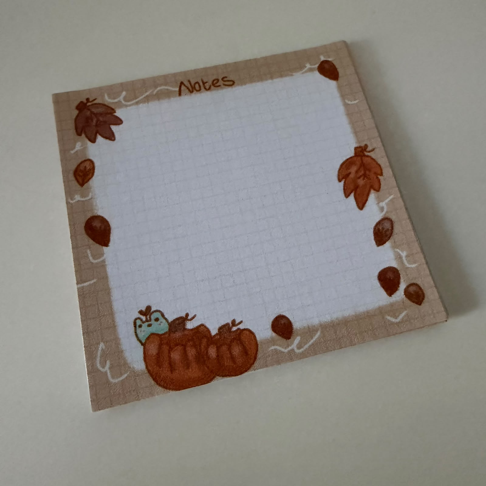 Pumpkin Sprout - Loose Sheets Memo Pad - Buniemi