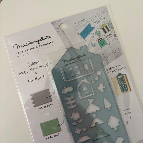 Blue Journal Template Stencil KUTSUWA Mastemplate