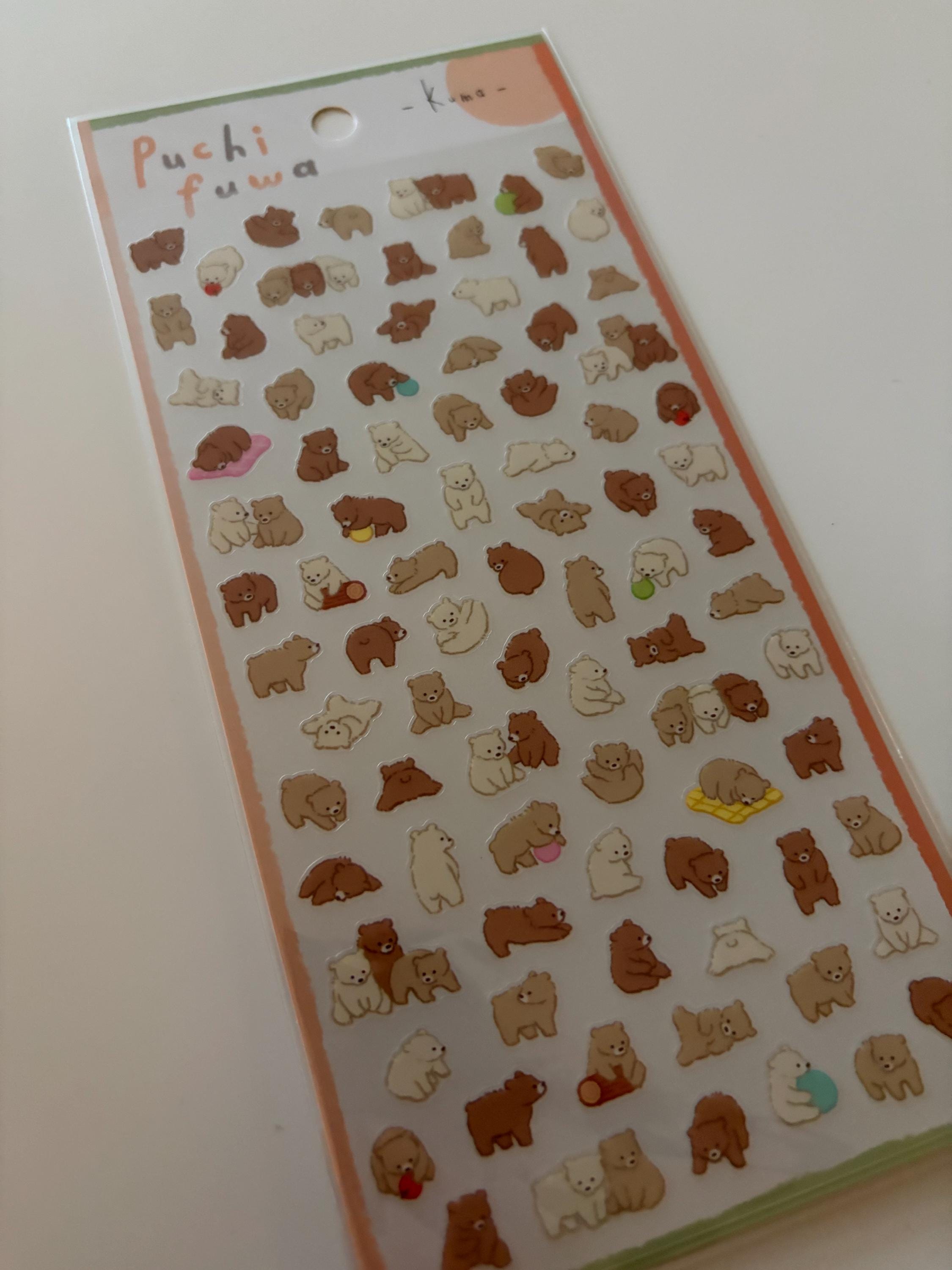 Mind Wave Kuma Bear Stickers - Japanese Stationery, Planner Decals
