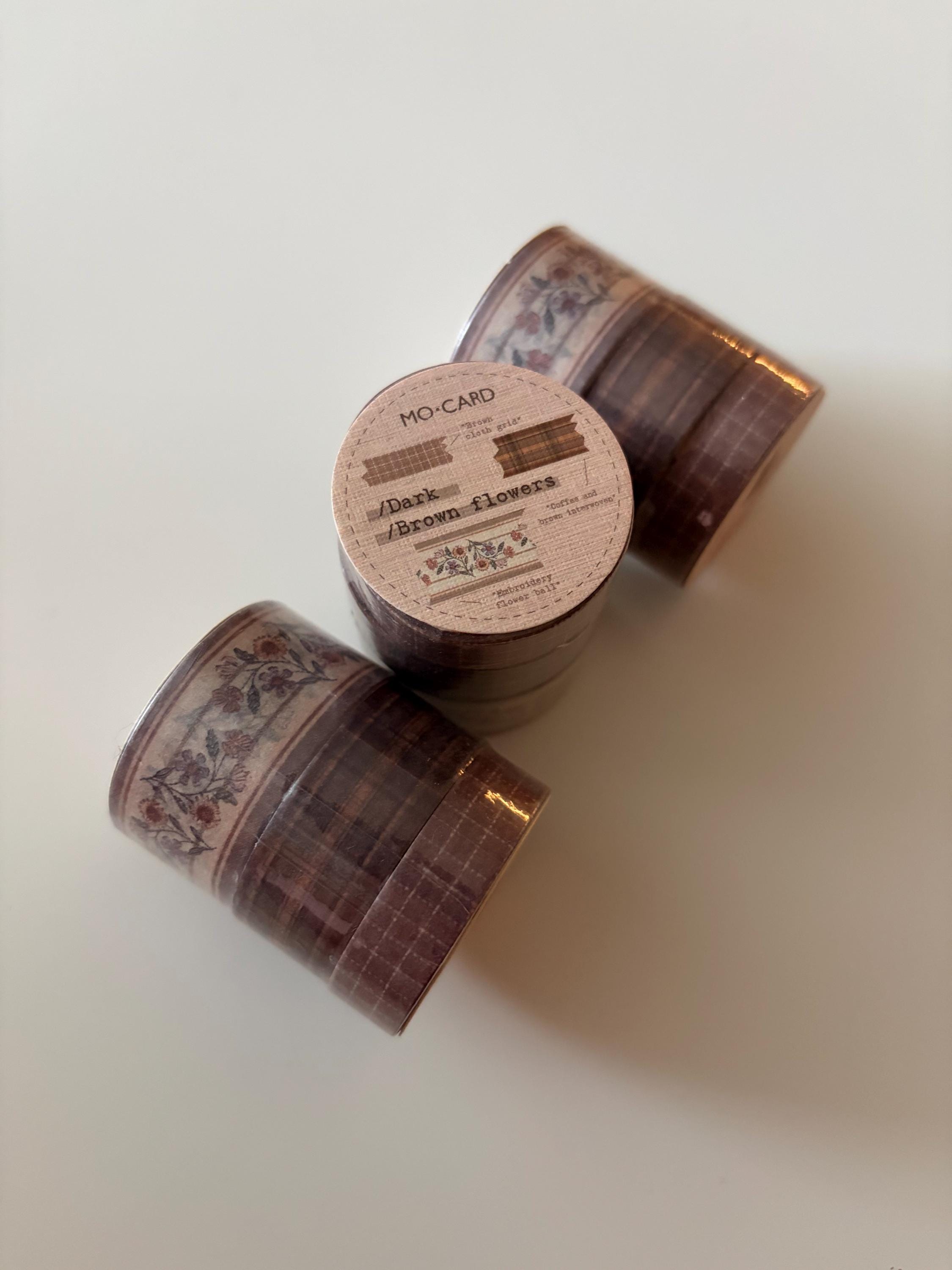 Modern Washi Tape Set: Floral, Plaid, Stars - Scrapbooking, Journaling