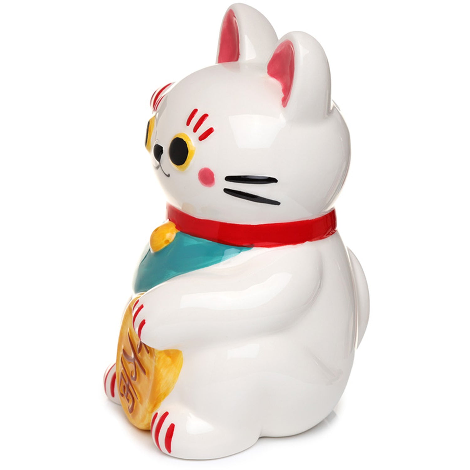 Maneki Neko Lucky Cat Ceramic Money Bank