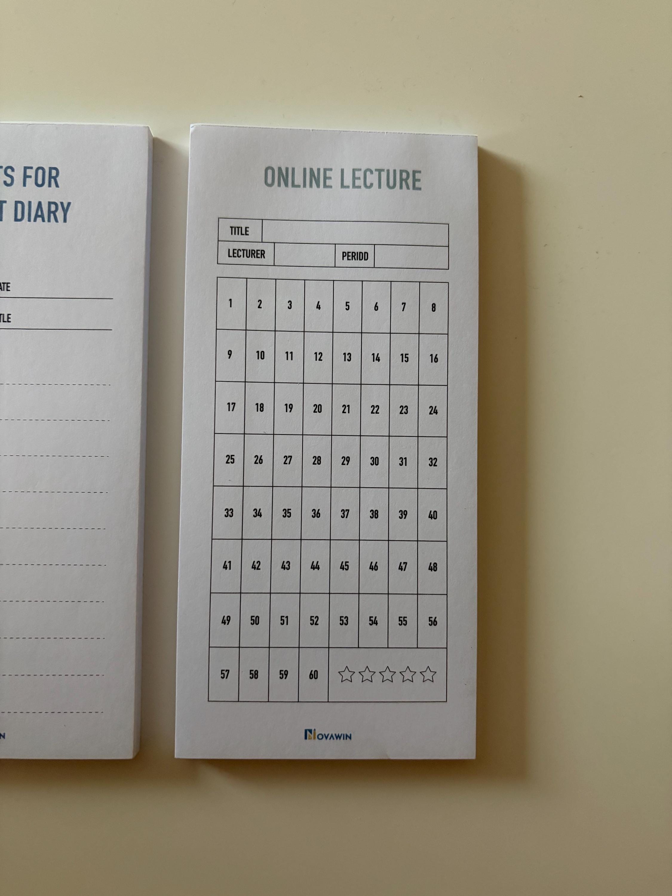Minimalist Tracker Notepad – Book, Study, Daily Notes