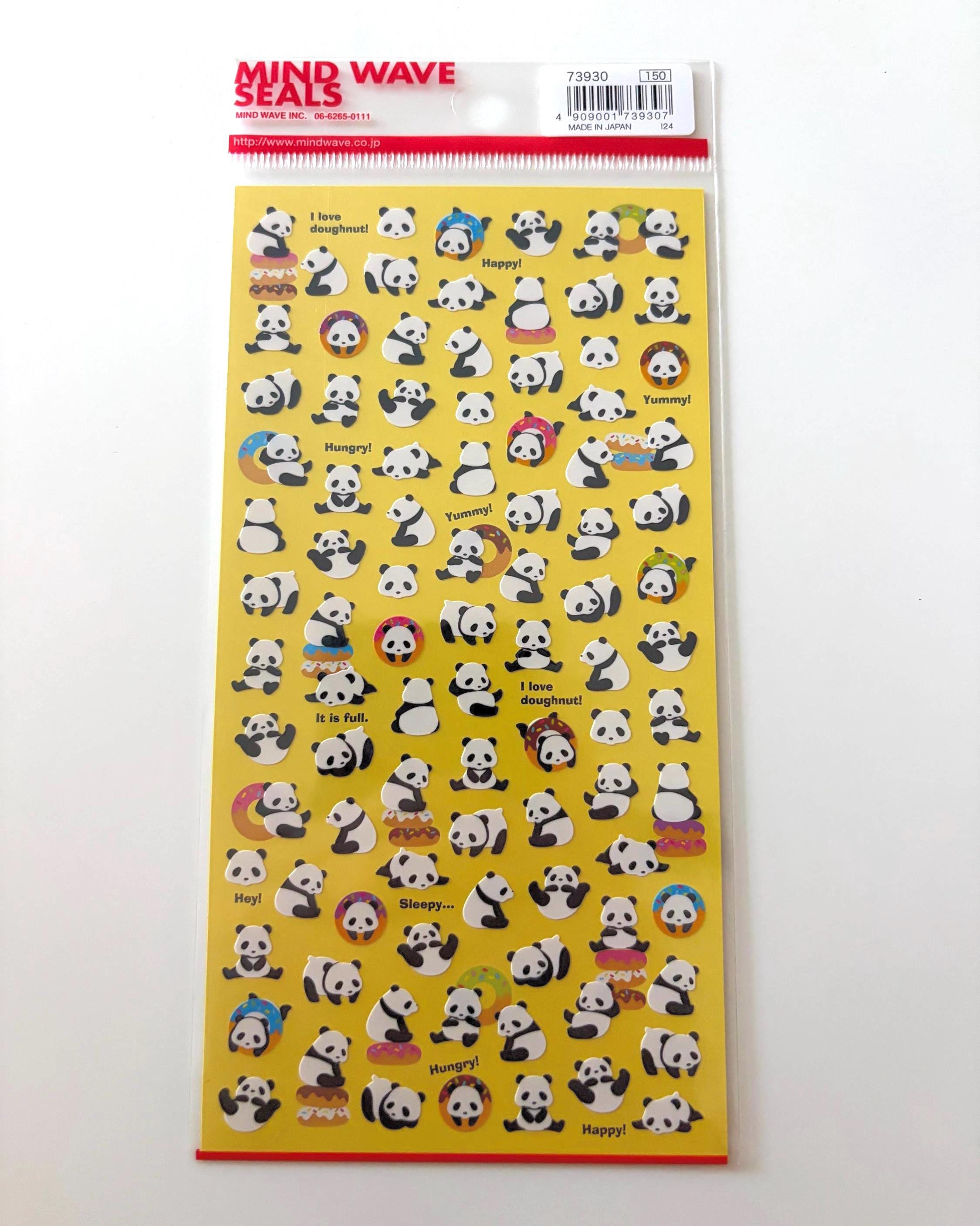 Mind Wave Panda Stickers | Japanese Stationery, Planner Decals