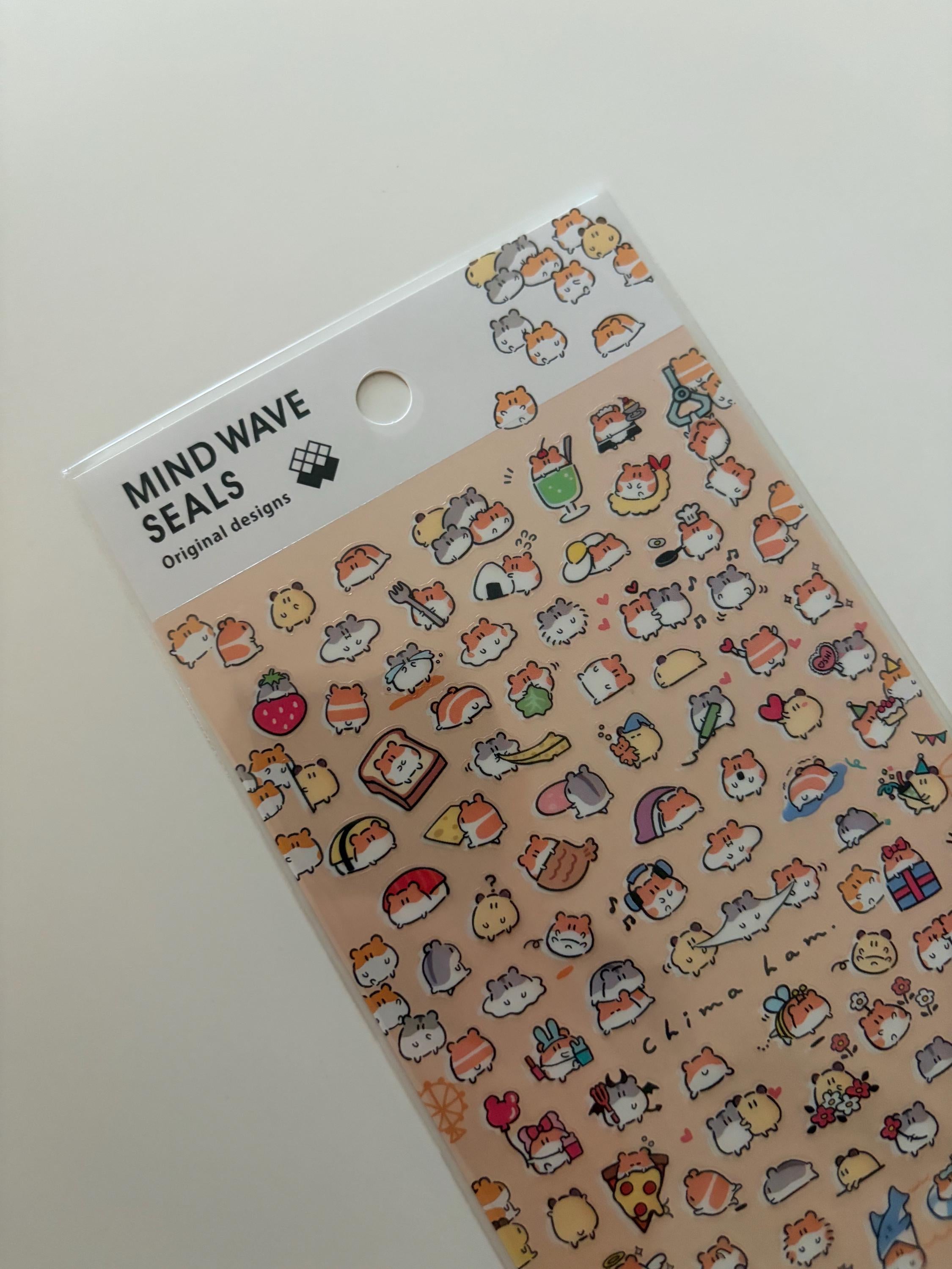 Mind Wave Hamster Stickers | Japanese Stationery, Kawaii Planner