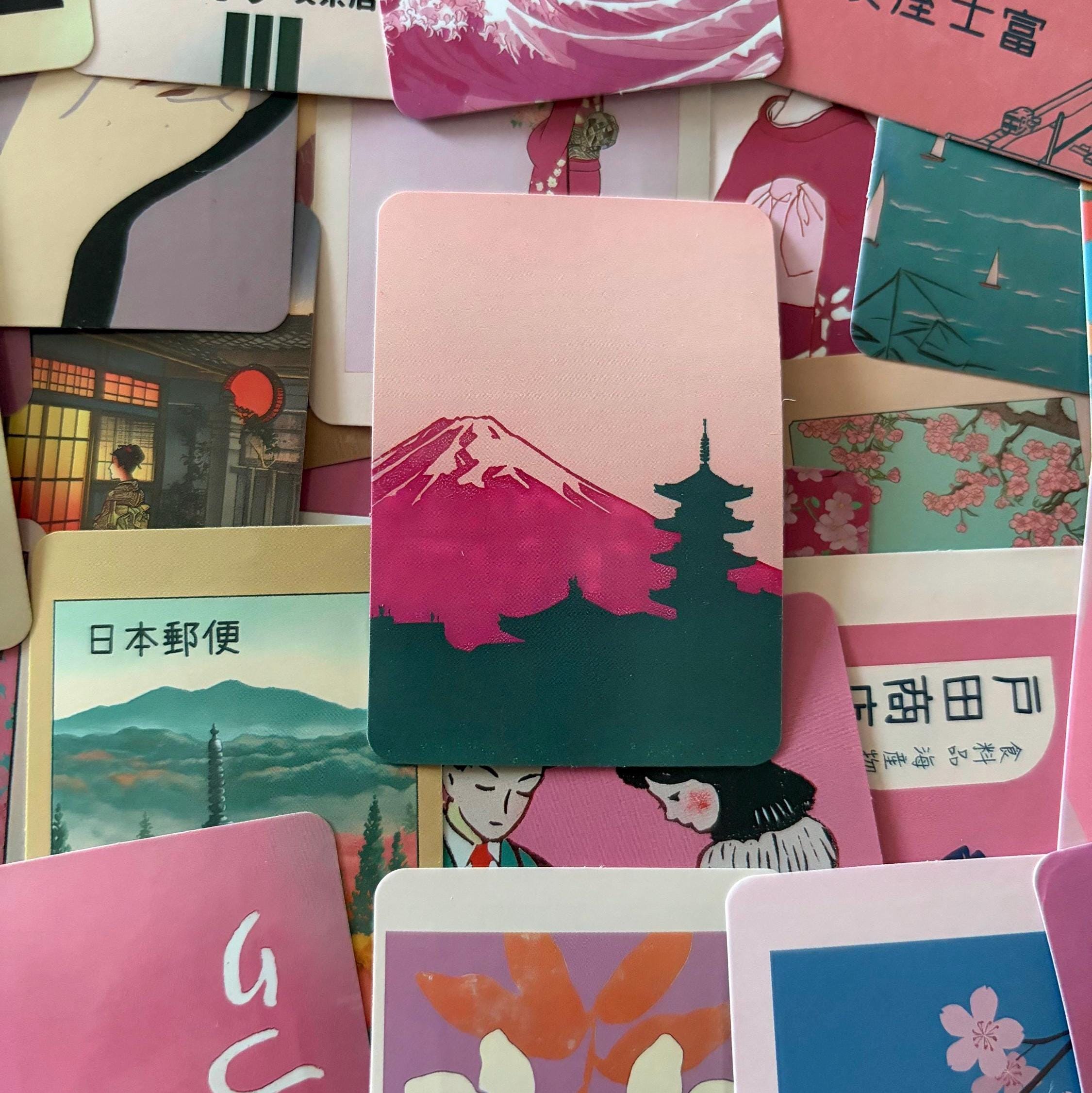 50pcs Japanese Pink Sakura Retro Stickers