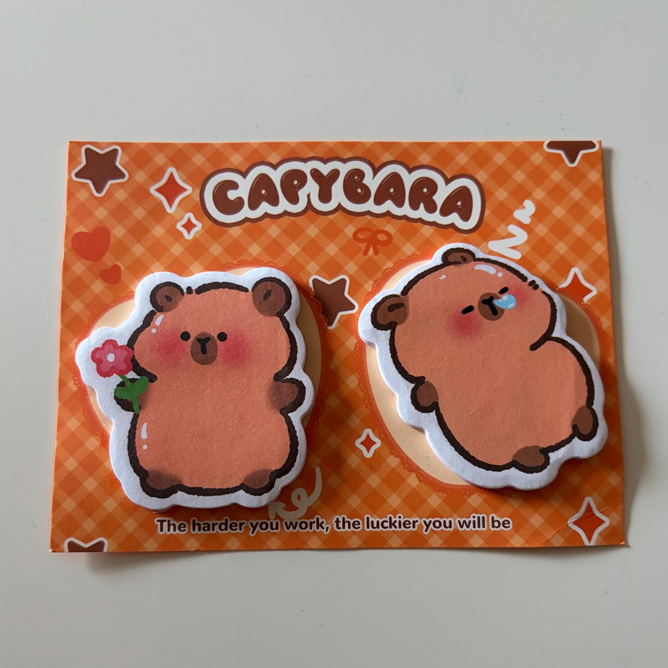 Capybara Sticky Notes Notepad