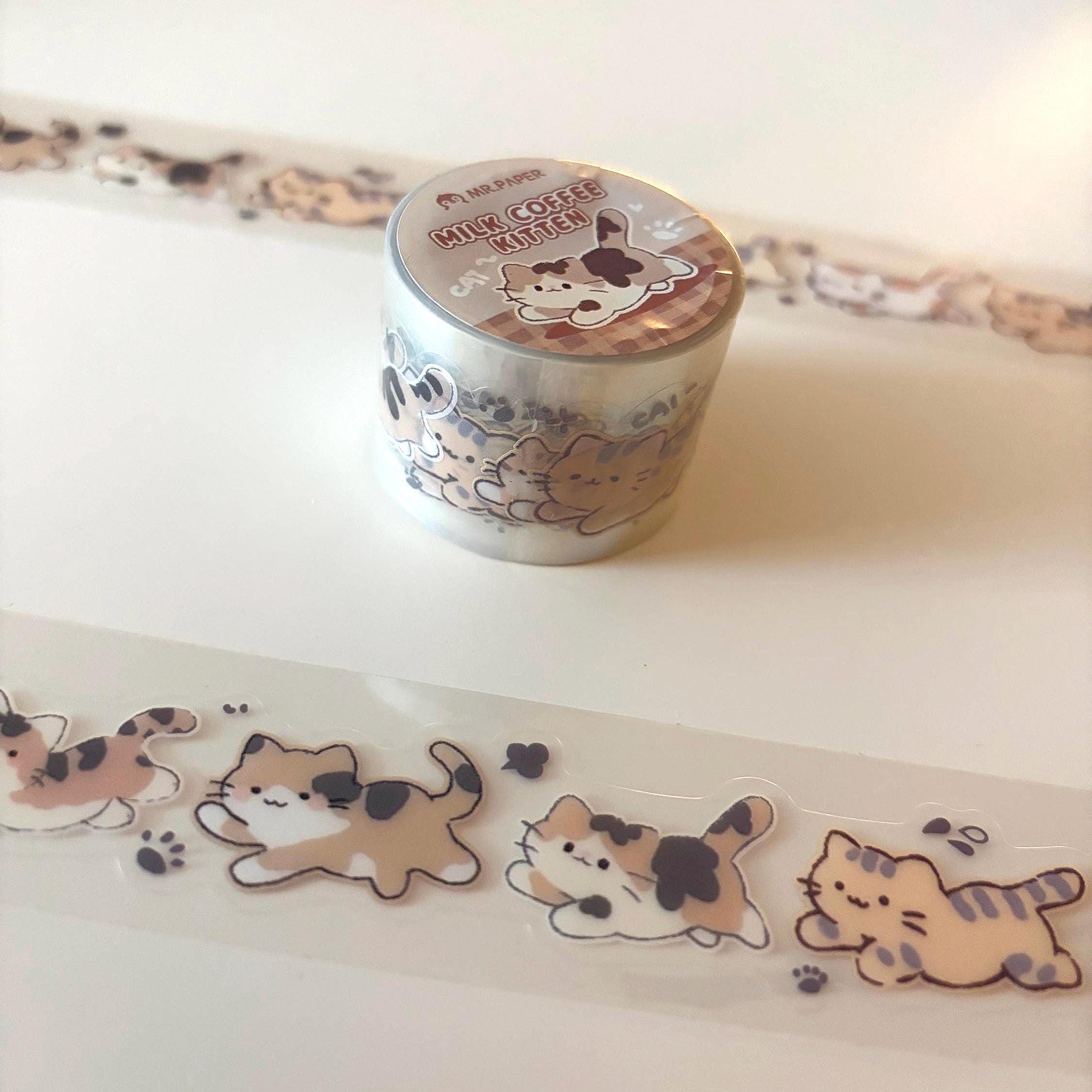 Cat Japanese Washi Tape | Kawaii Pet Tape for Crafts, Journaling & Decoration