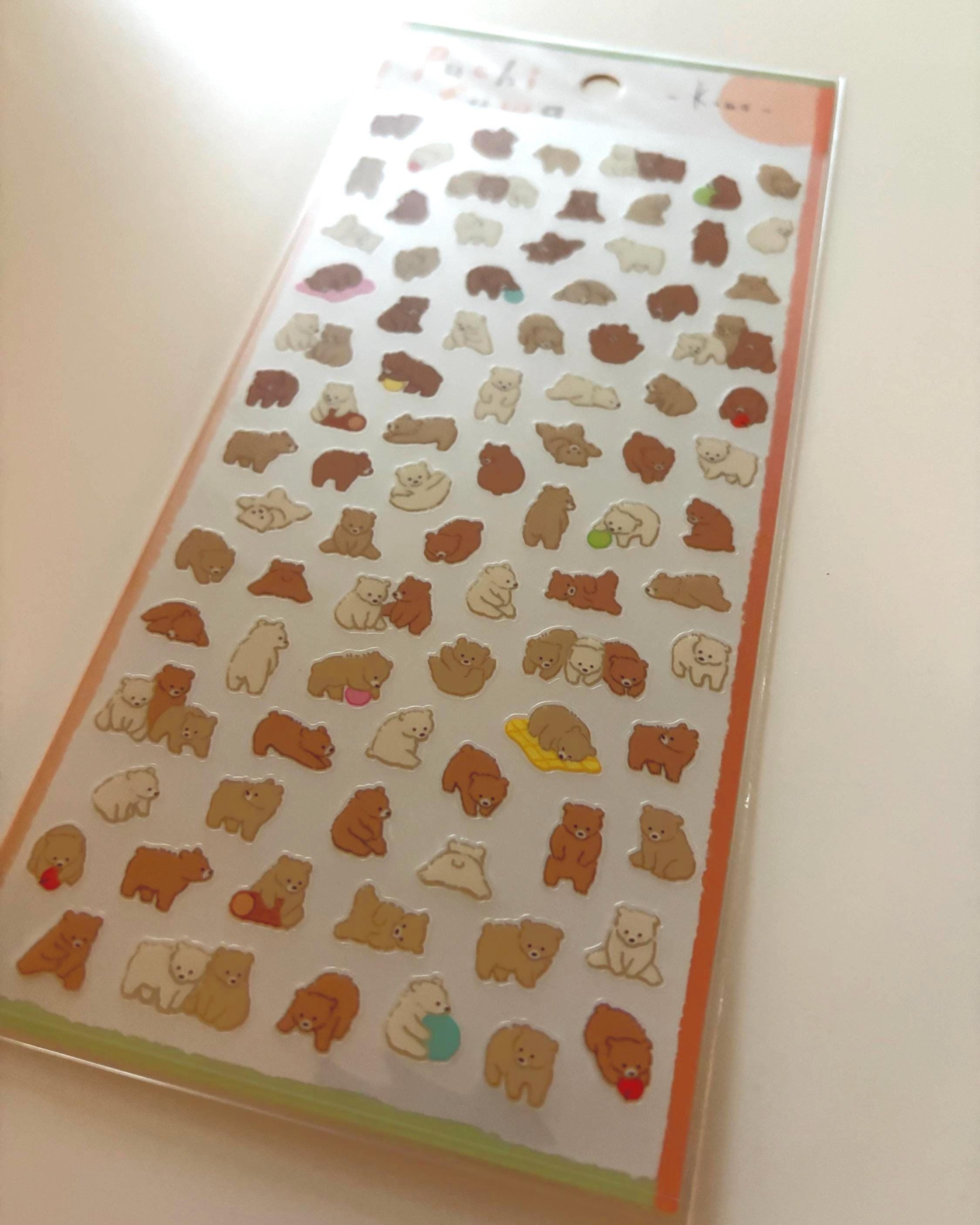 Mind Wave Kuma Bear Stickers - Japanese Stationery, Planner Decals
