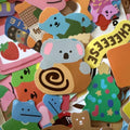 Cute Colourful Retro Stickers