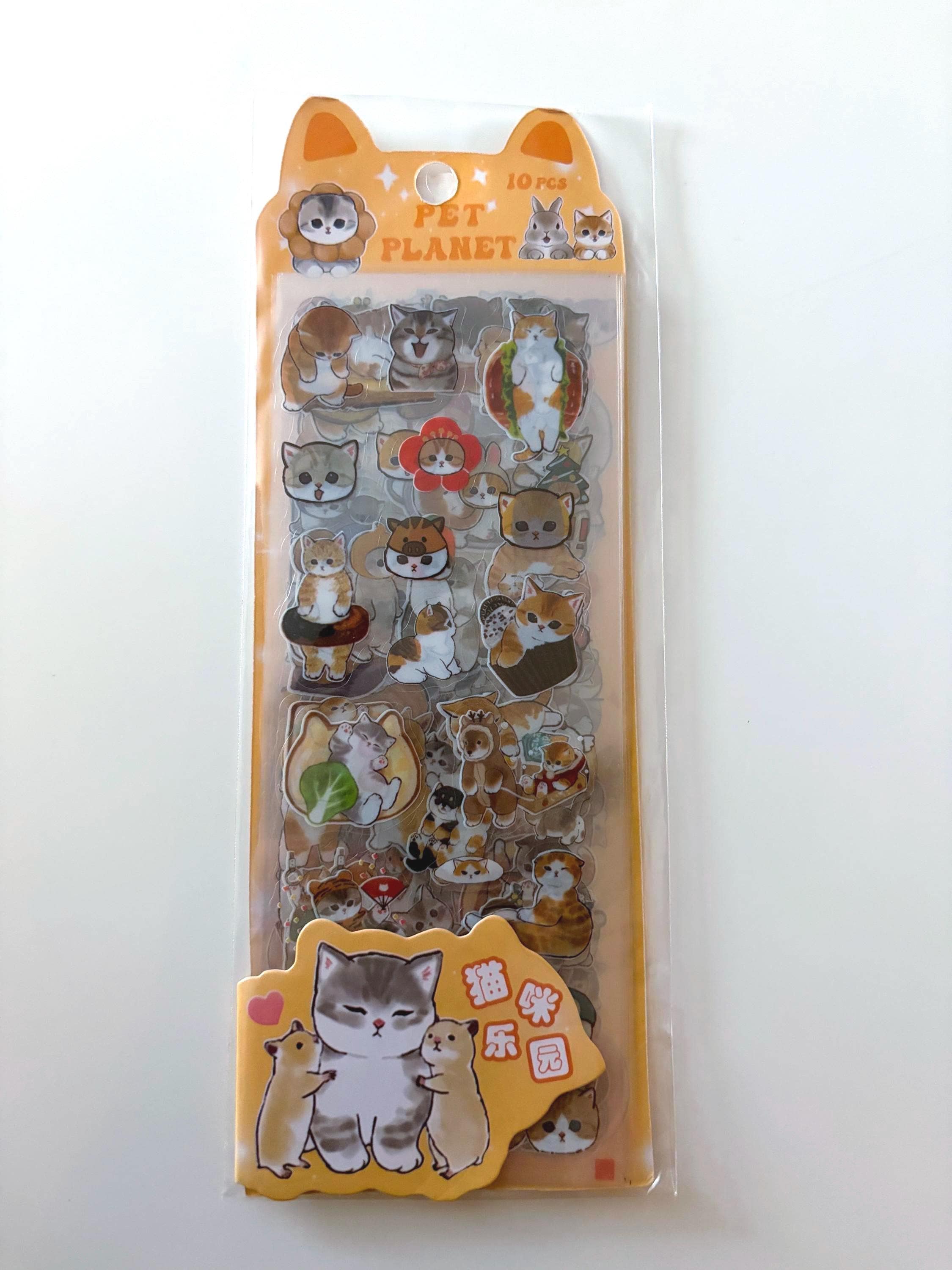 Kawaii Animal Planner Stickers – Cute Journal & Scrapbook Sticker Sheets (Pack of 10)