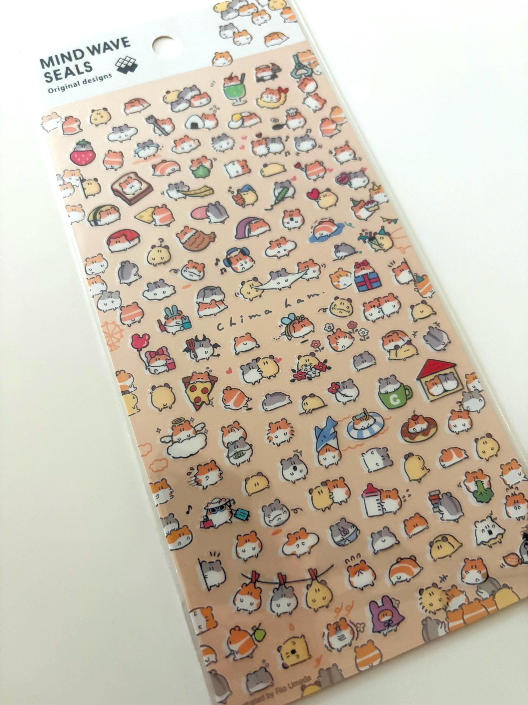Mind Wave Hamster Stickers | Japanese Stationery, Kawaii Planner