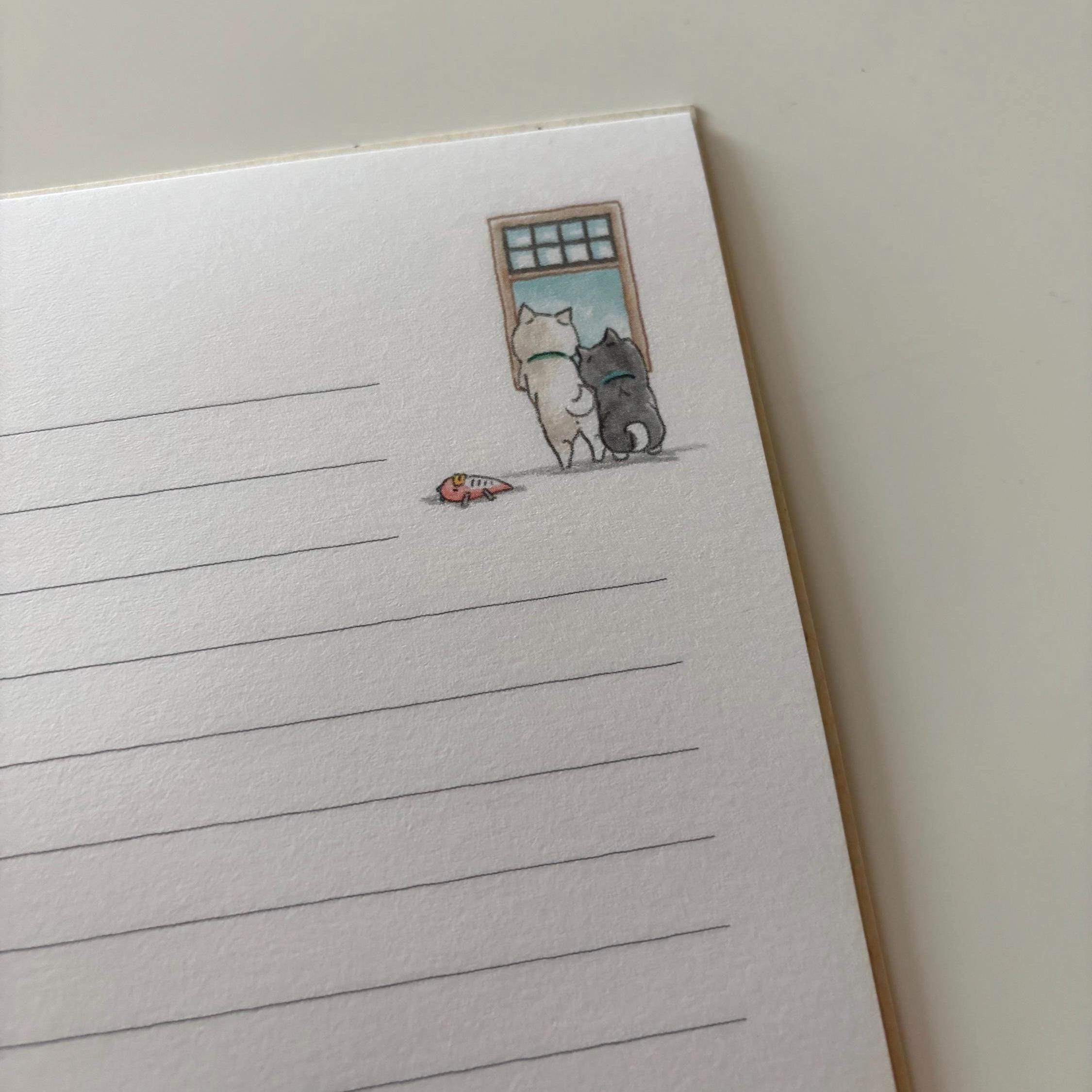 MIND WAVE Shibanban Japanese Stationery Letter Set Aasobo Penpal Snail Mail