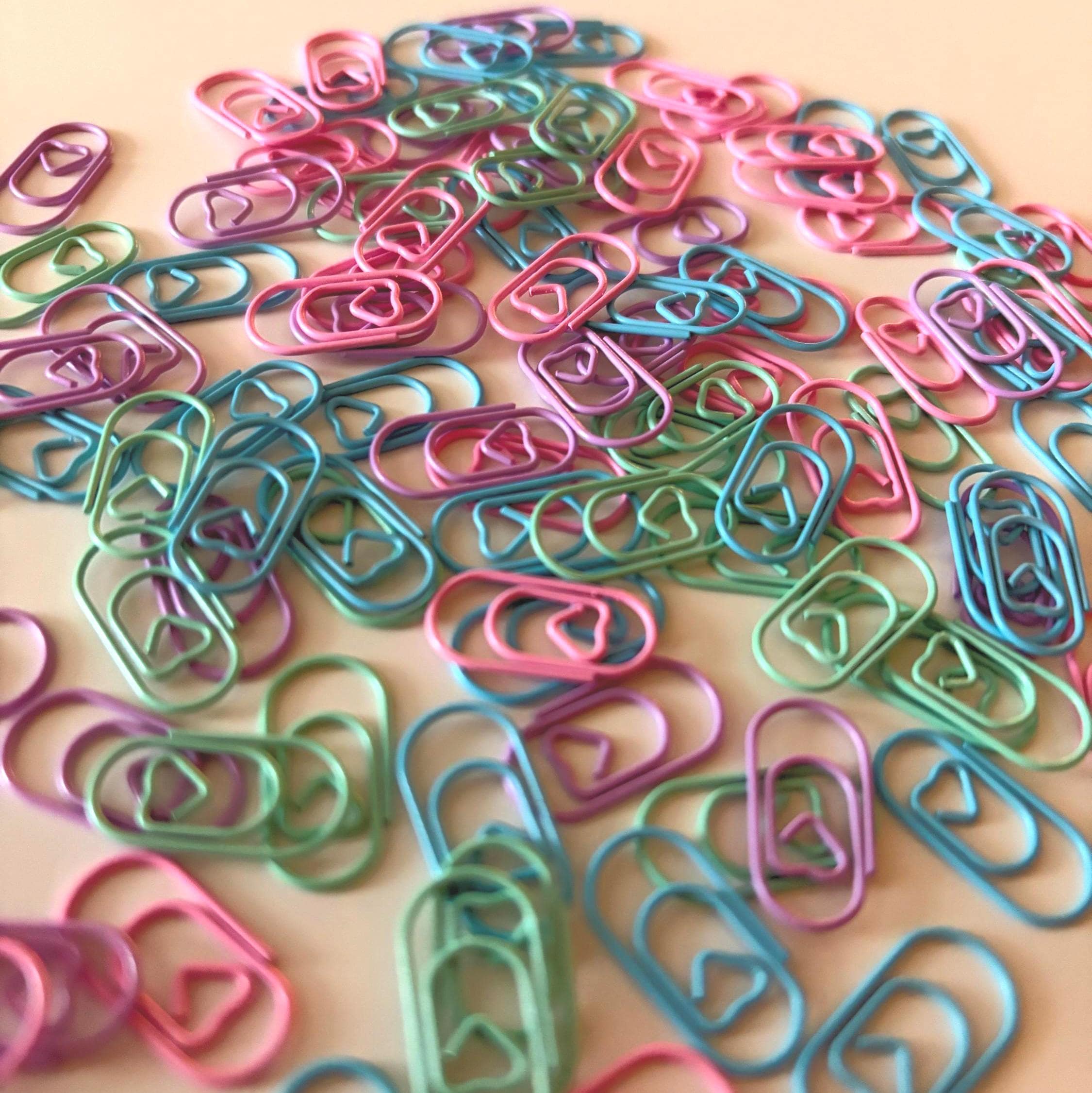 10pcs Colourful Kawaii Style Paper Clips | Cute & Fun Stationery Accessory