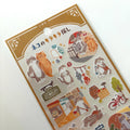 Mind Wave Cat Sticker Sheet - Japanese Stationery, Planner, Journal