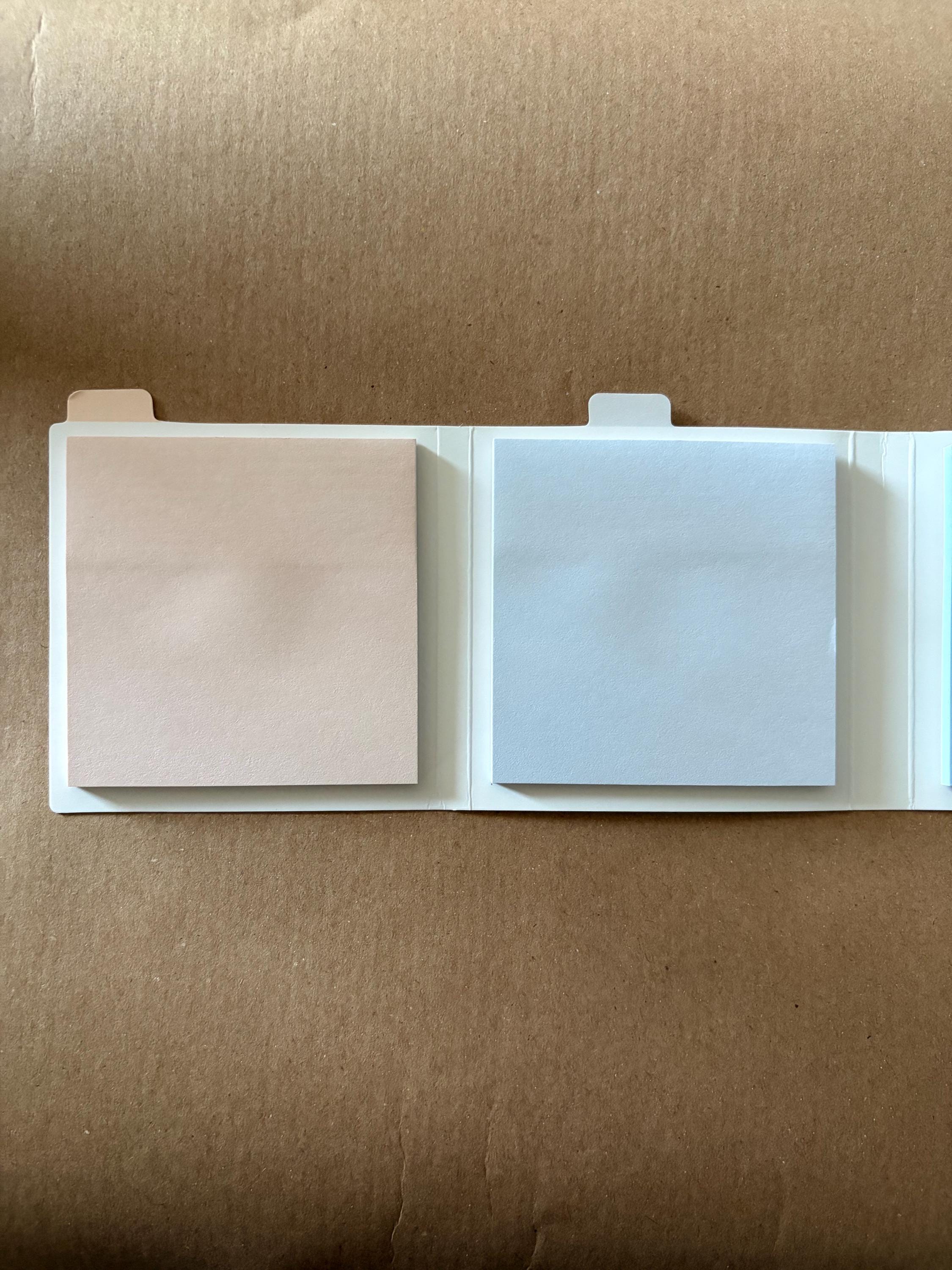 Set of 4 Sticky Notepad Memopad Colourful Pastel