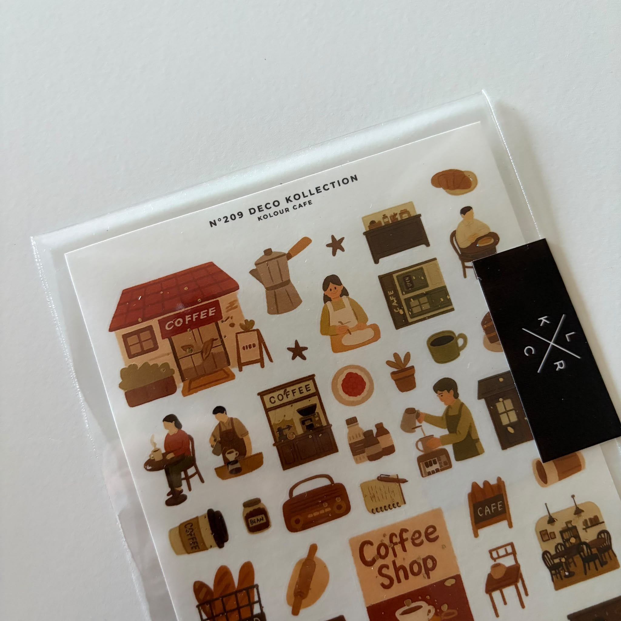Coffee Tiny People Planner Sticker Sheet - Kolour Cafe