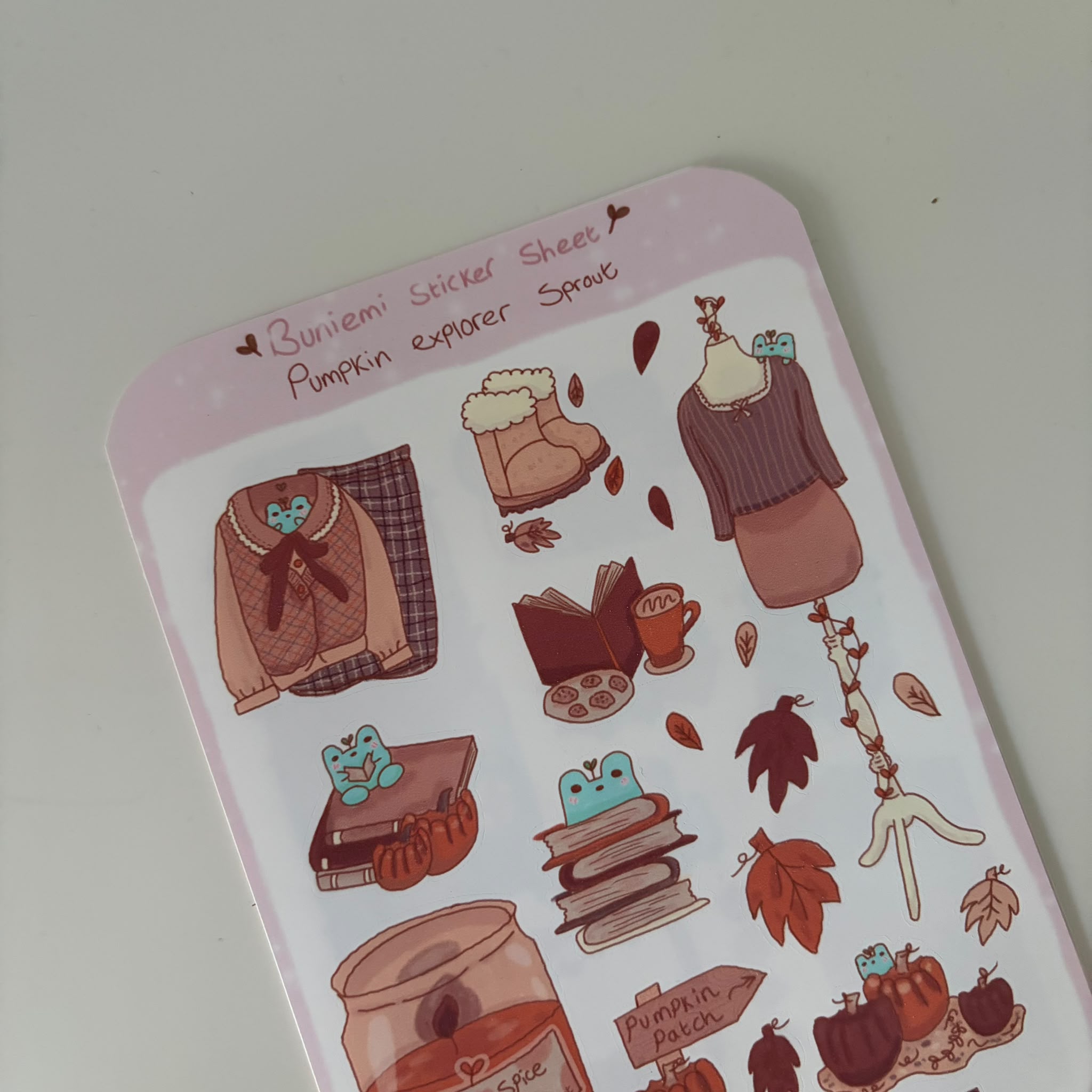 Pumpkin Explorer Sprout Sticker Sheet - Buniemi