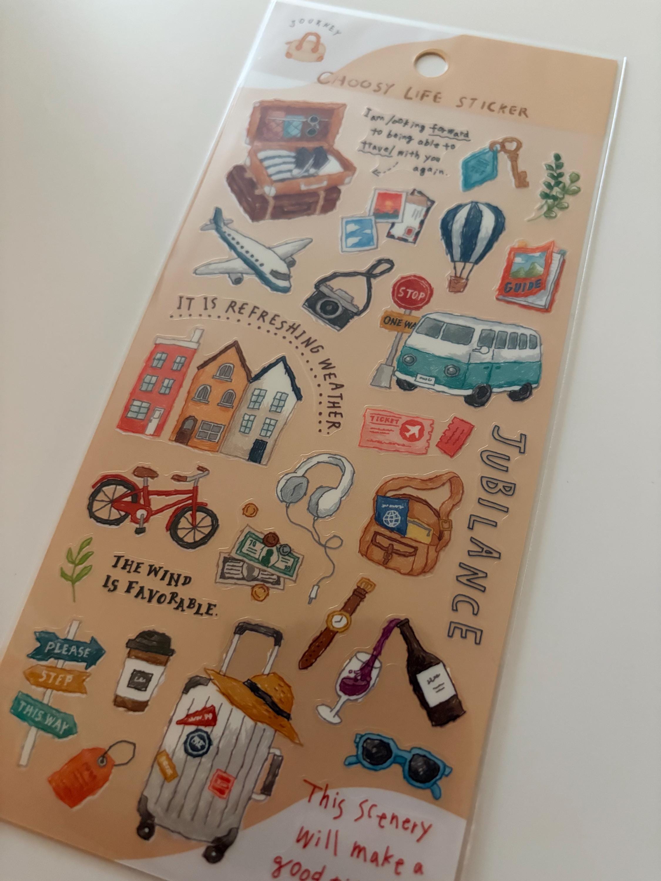 MIND WAVE Japanese Stickers - Travel Theme Planner Stickers