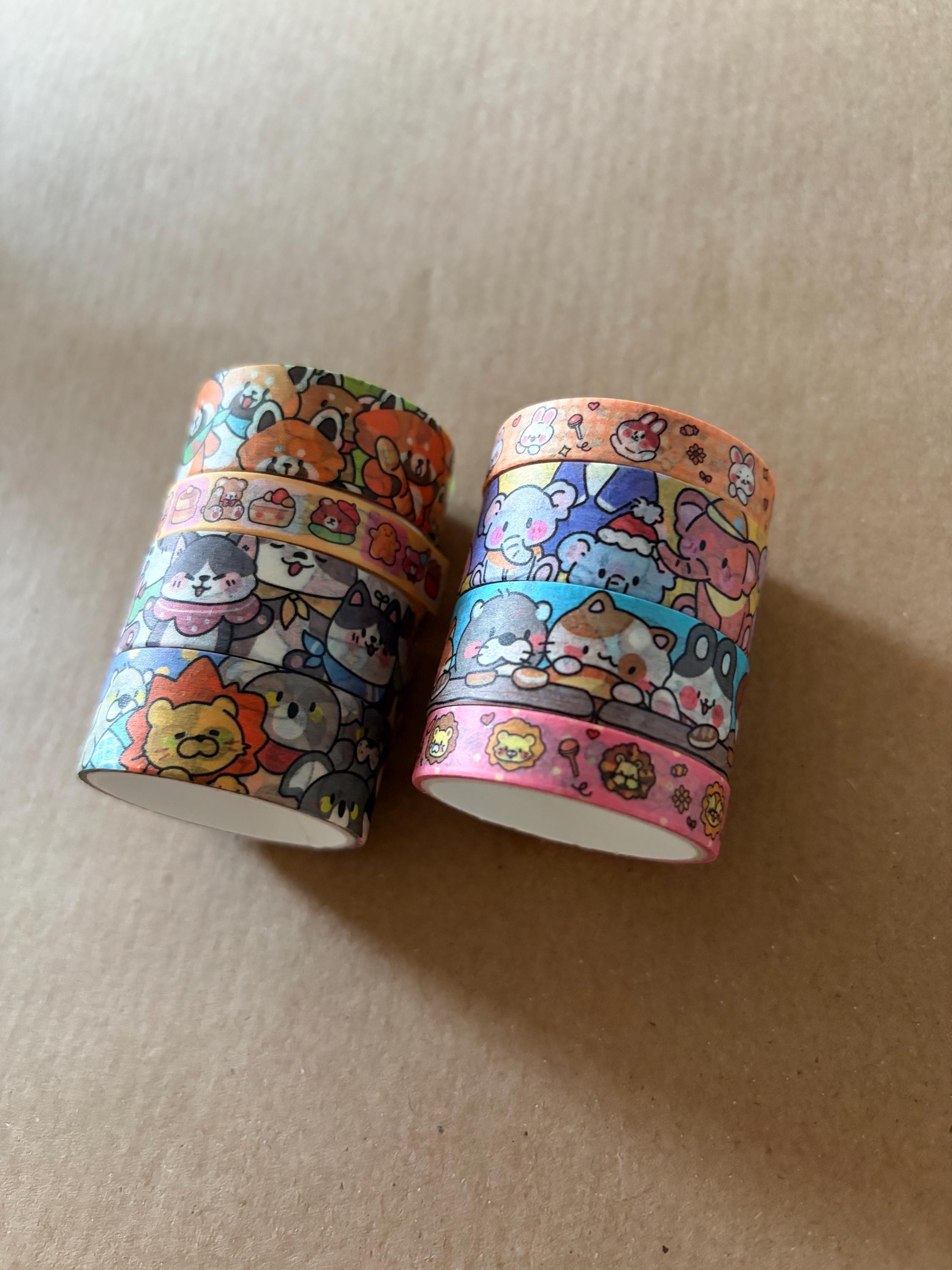 Japanese Washi Tape Animal Cute Stickers Travelling Stamp Cute Kawaii