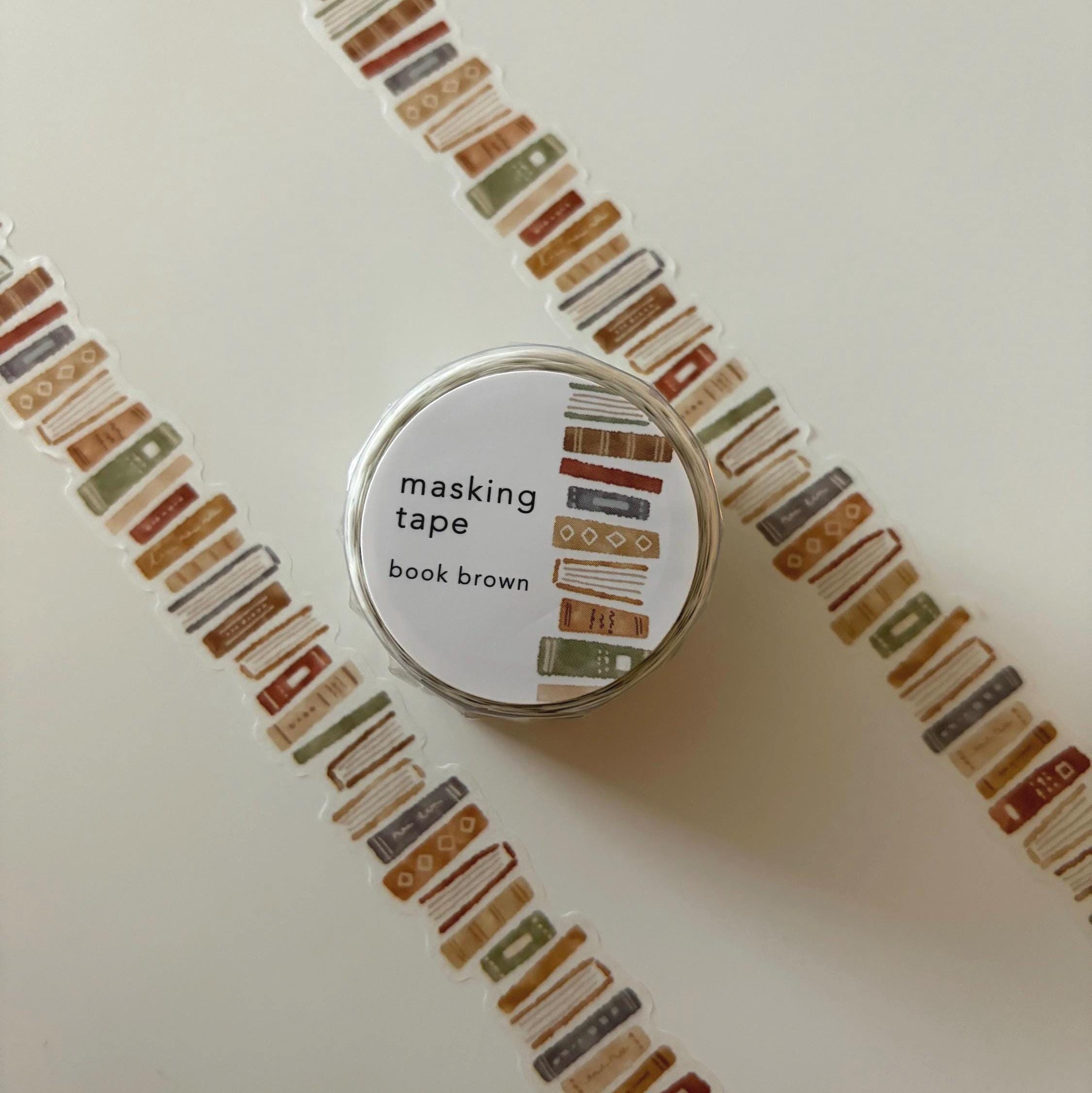 MIND WAVE Book Brown Washi Tape - Japanese Masking Tape