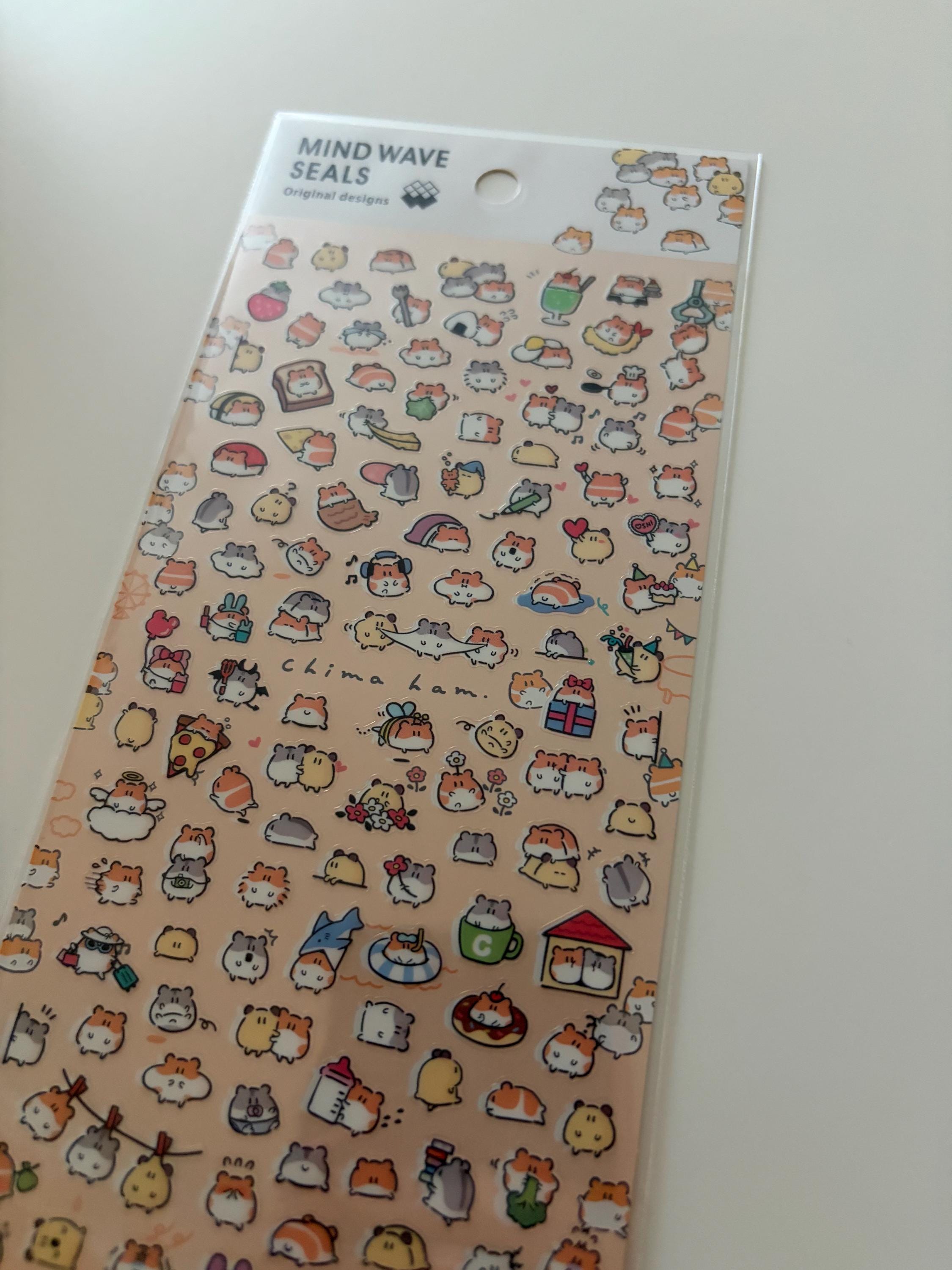 Mind Wave Hamster Stickers | Japanese Stationery, Kawaii Planner