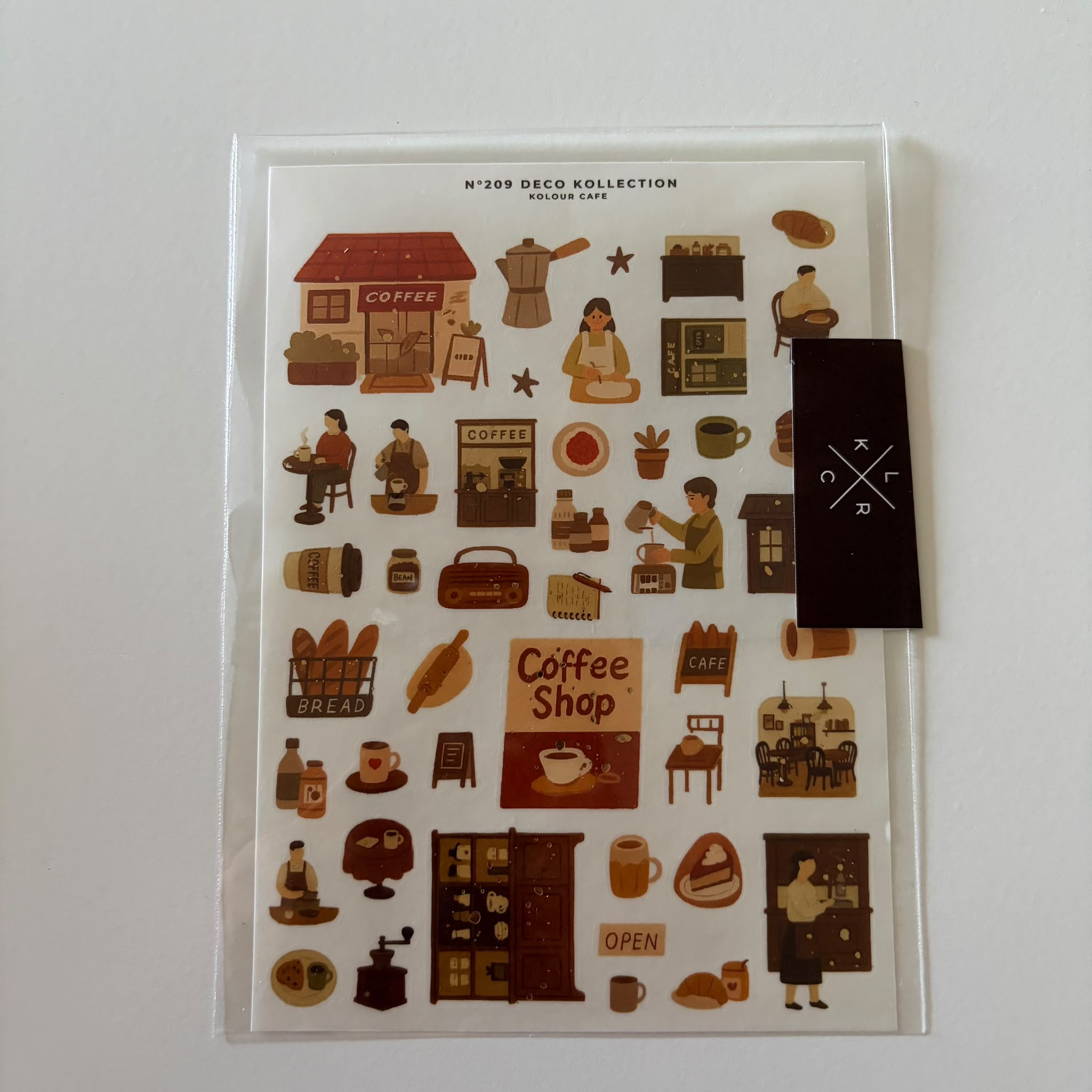 Coffee Tiny People Planner Sticker Sheet - Kolour Cafe