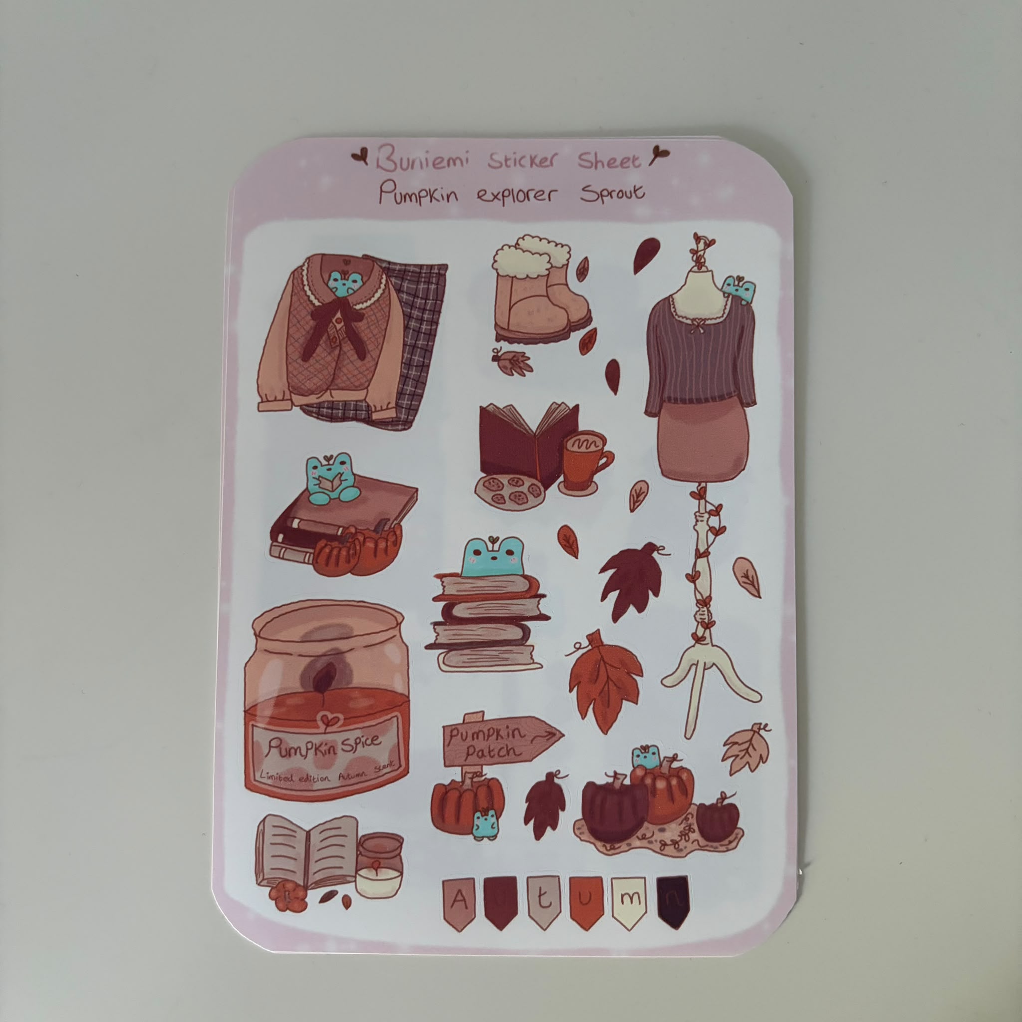 Pumpkin Explorer Sprout Sticker Sheet - Buniemi