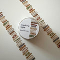 MIND WAVE Book Brown Washi Tape - Japanese Masking Tape