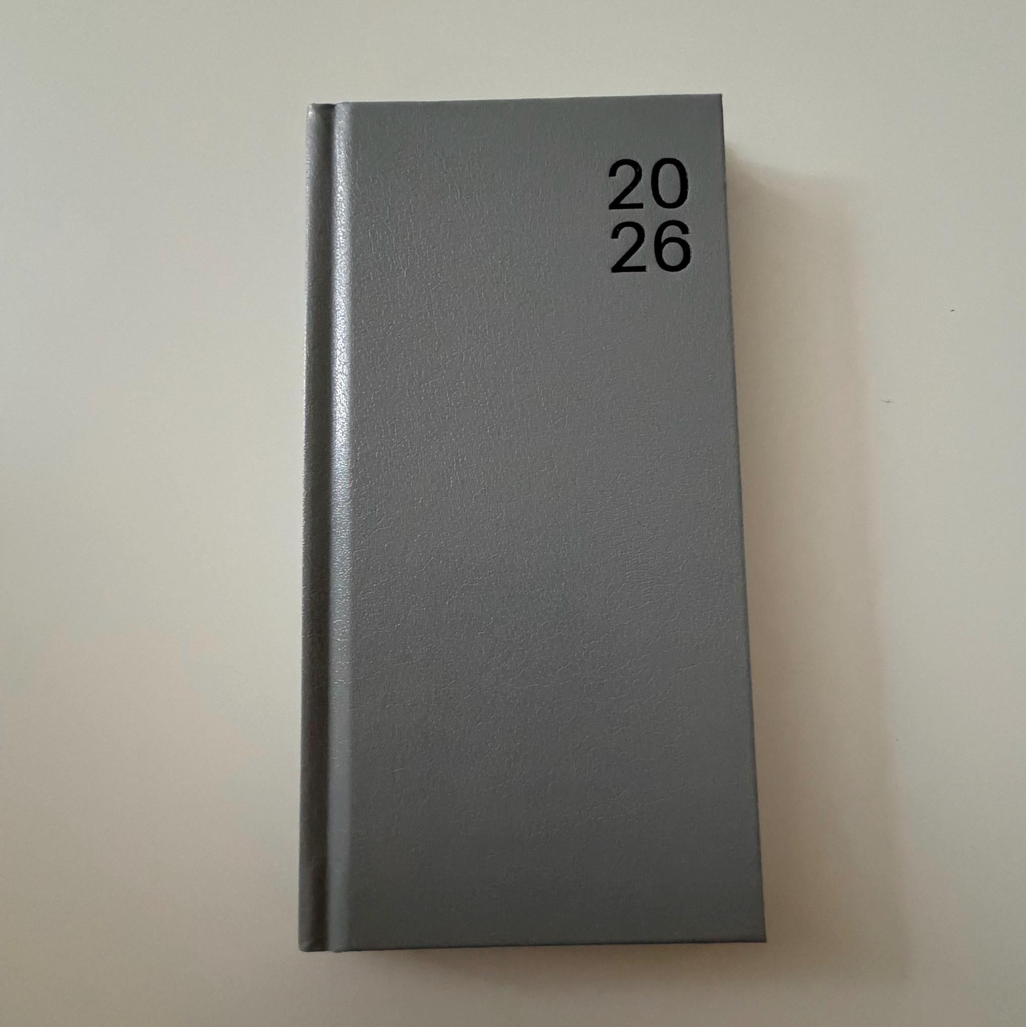 Minimalist Grey 2026 Diary Planner Notebook | New Year Stationery & Craft Supplies