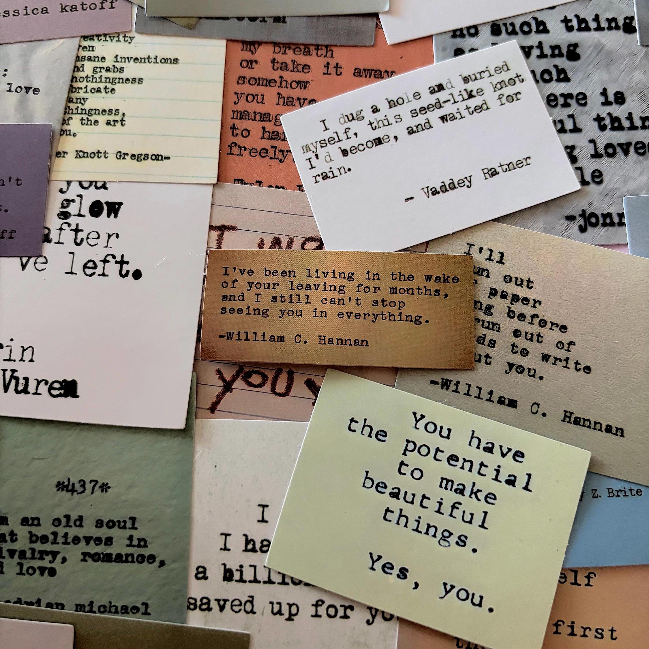 50pcs Literature Quote Love Vintage Stickers Journal, Planner, Scrapbooking and Crafts