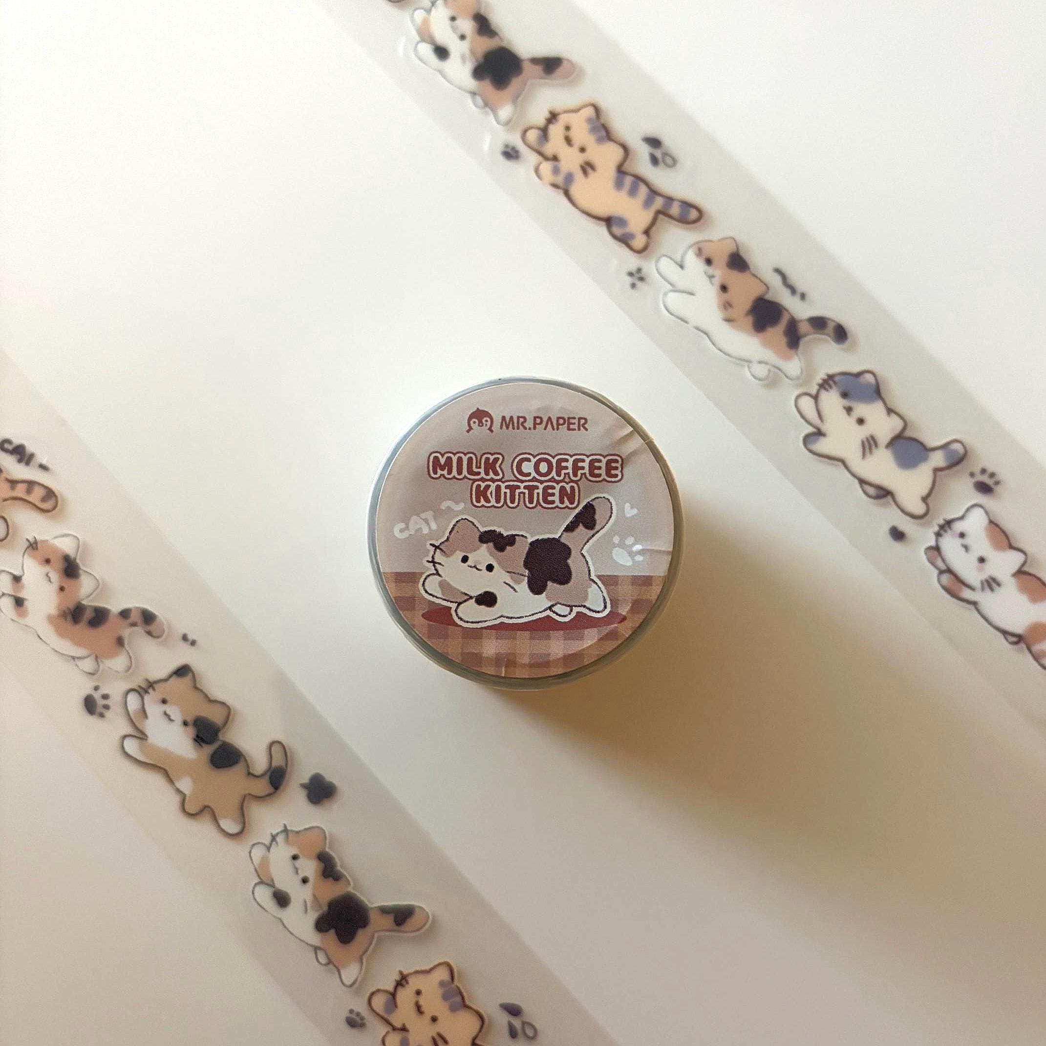 Cat Japanese Washi Tape | Kawaii Pet Tape for Crafts, Journaling & Decoration